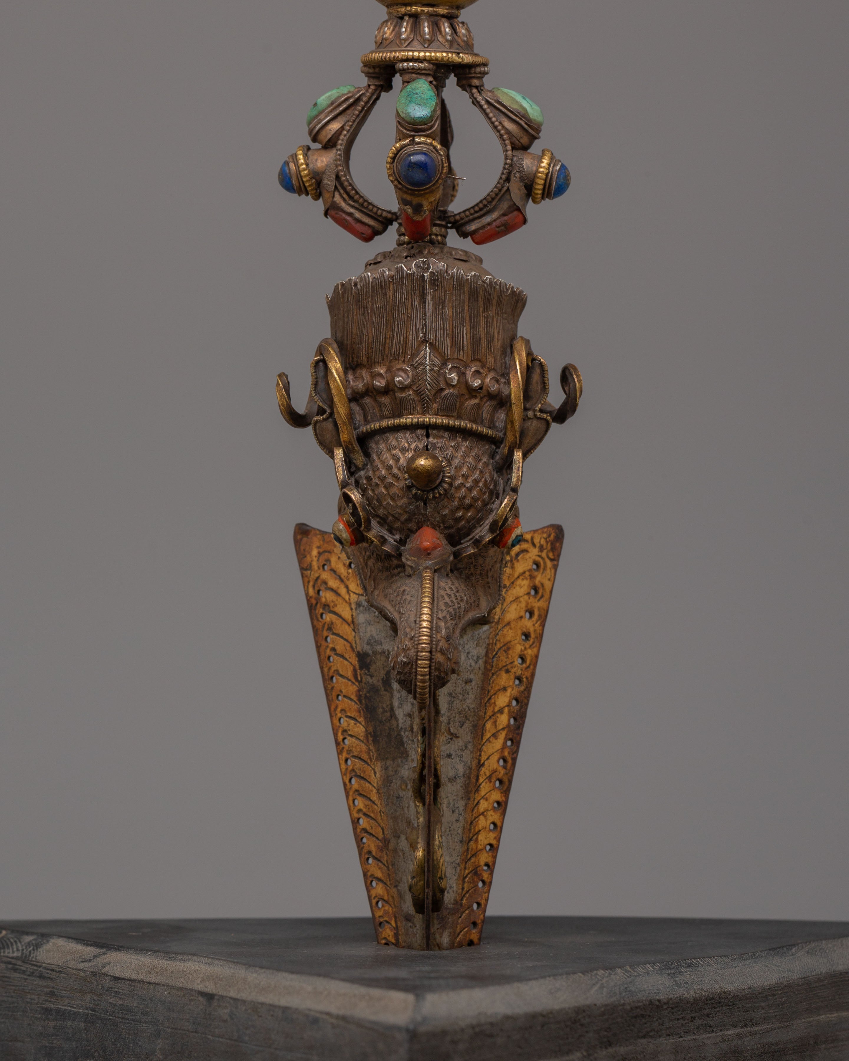 Handmade Phurba with Vajra | Ritual Dagger for Tantric Practice