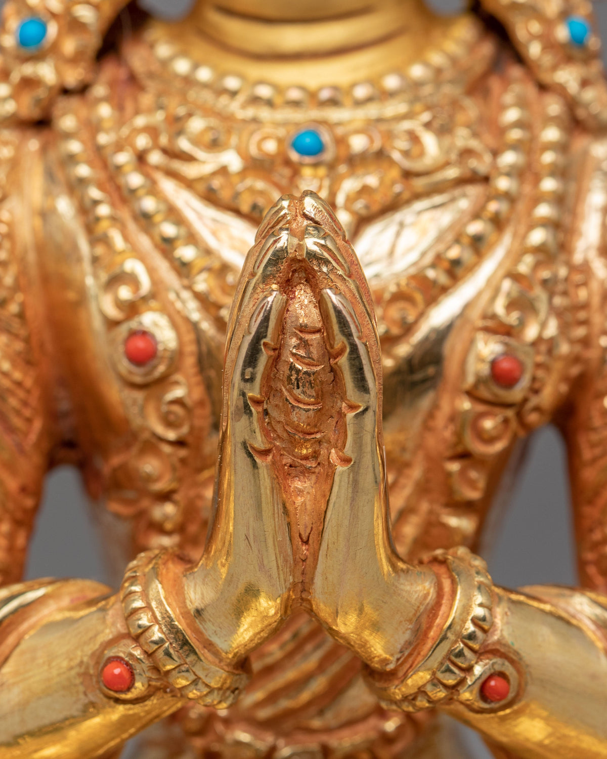Sacred Chenrezig Deity Statue | Traditional Himalayan Artwork