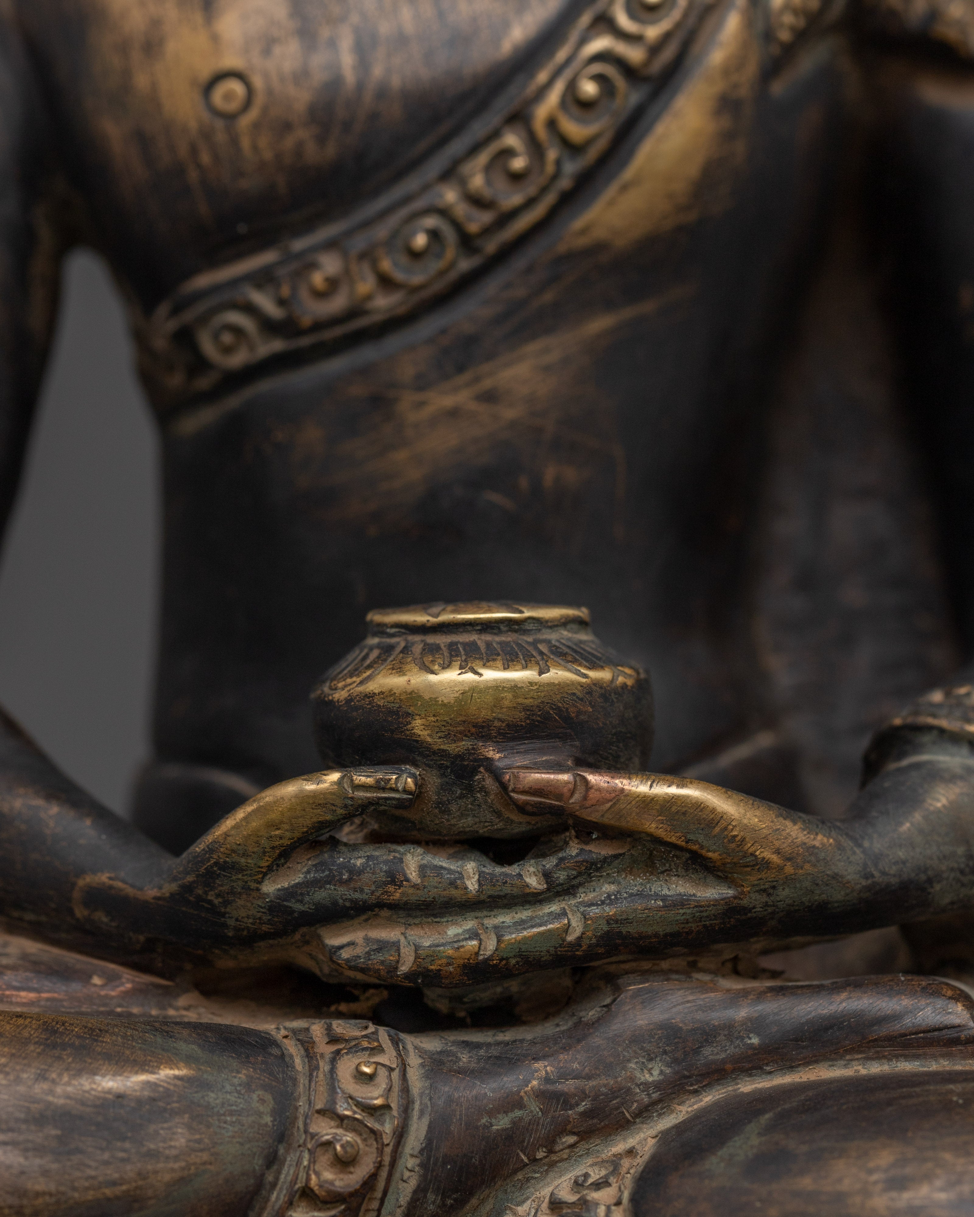 Handmade Dharmakara Amitabha Sculpture | Sacred Buddhist Art