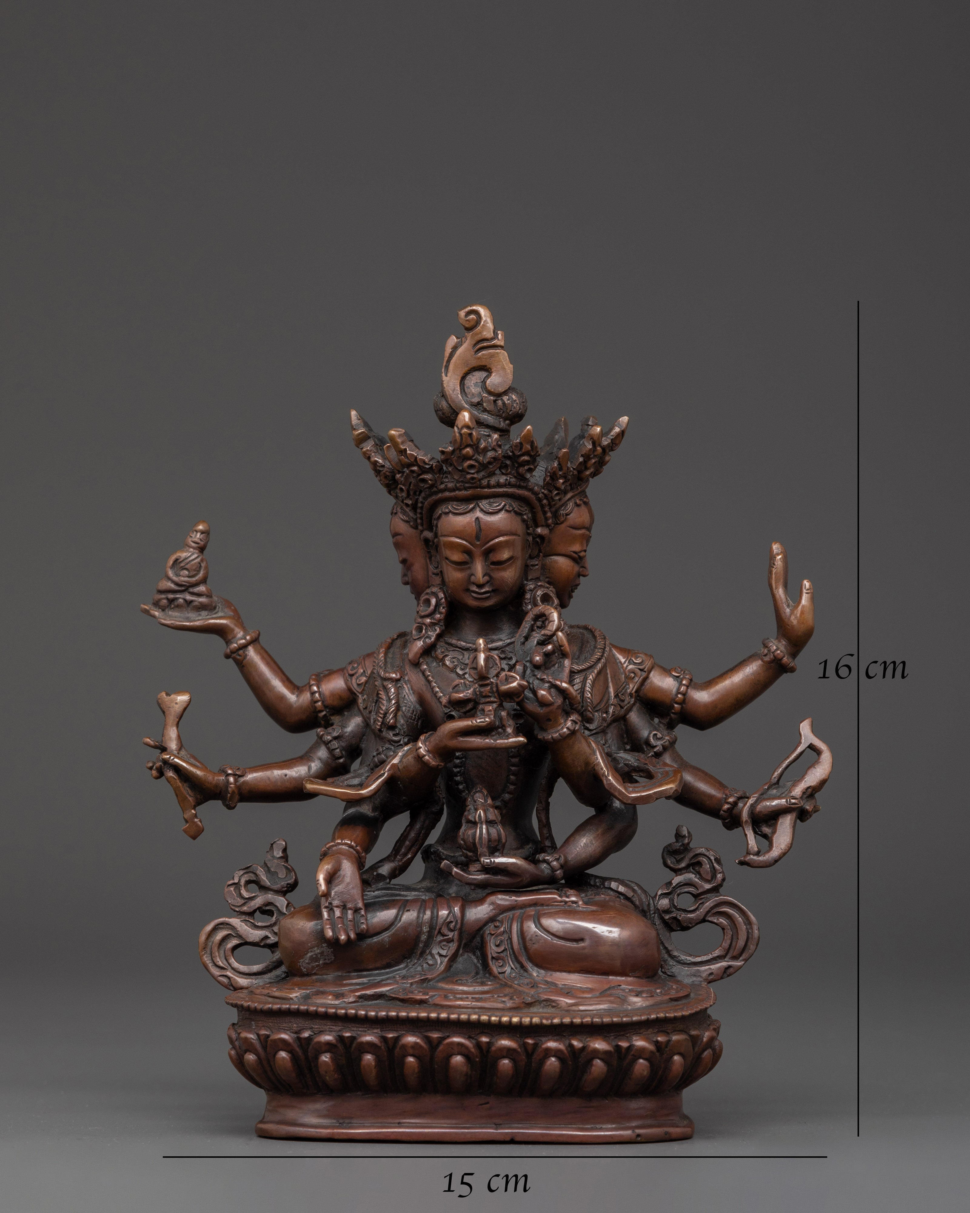 Copper Oxidized Namgyalma Statue | Tibetan Buddhist Deity Statue