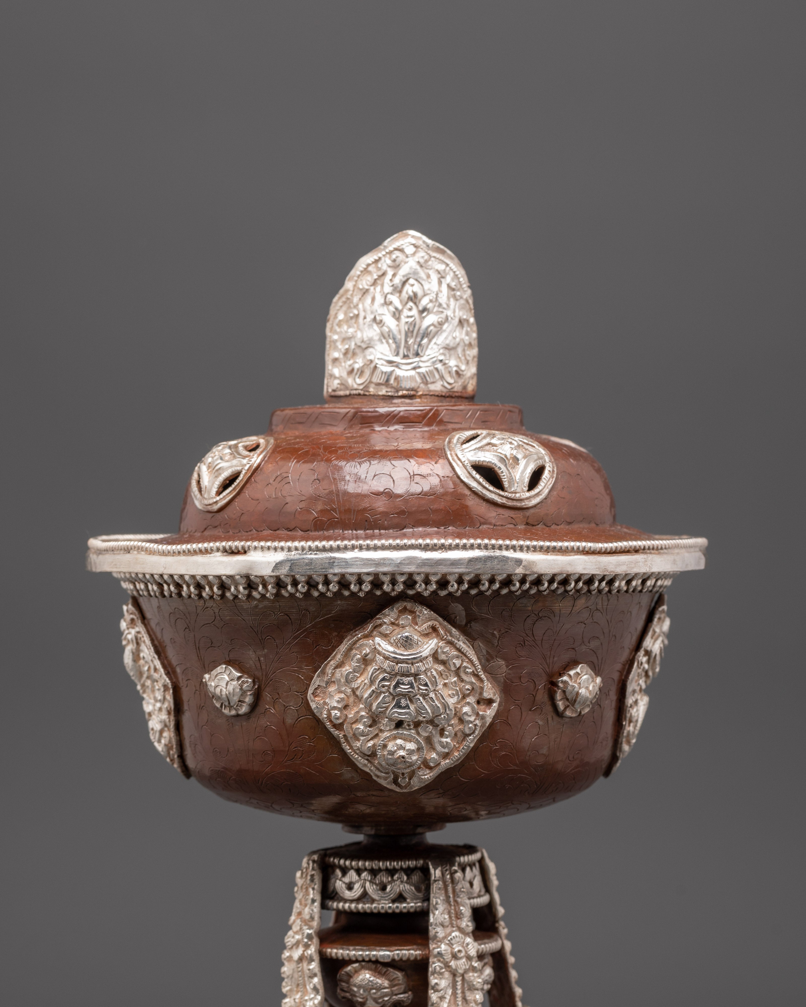 Tibetan Butter Lamp for Rituals, Meditation and Sacred Offerings
