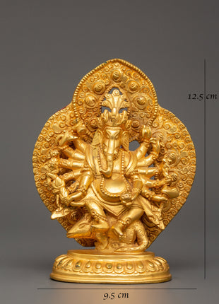 Gold-Plated Ganesh Statue | A Divine Symbol of Prosperity