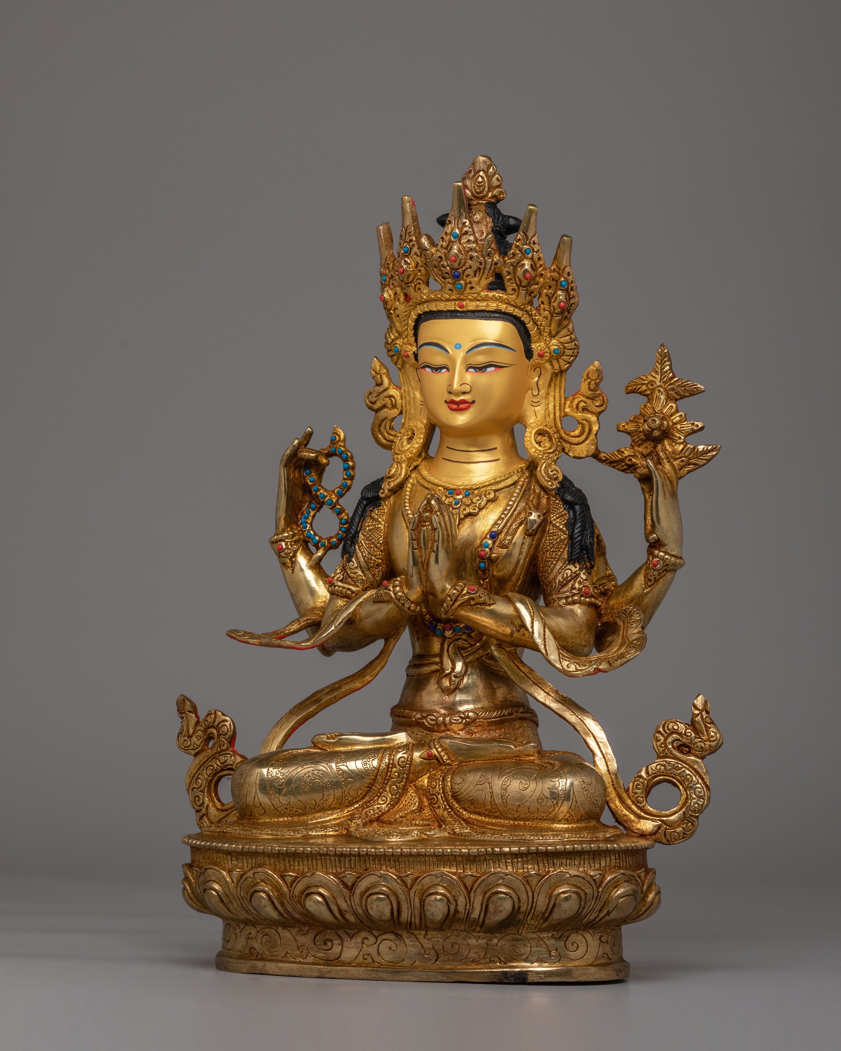 Handcrafted Avalokiteshvara Sculpture | Bodhisattva of Compassion