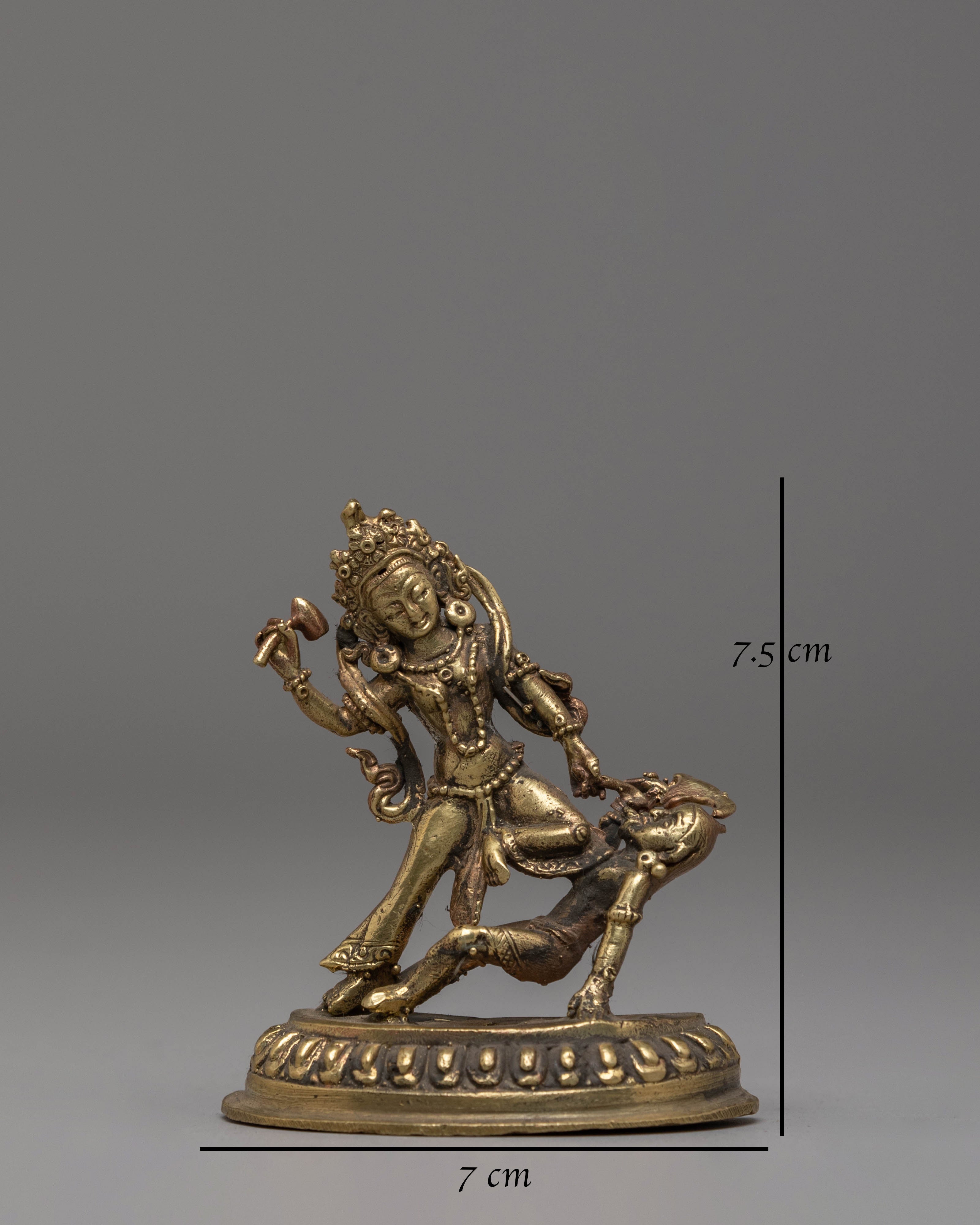 Handmade Copper Body Bhimsen Statue