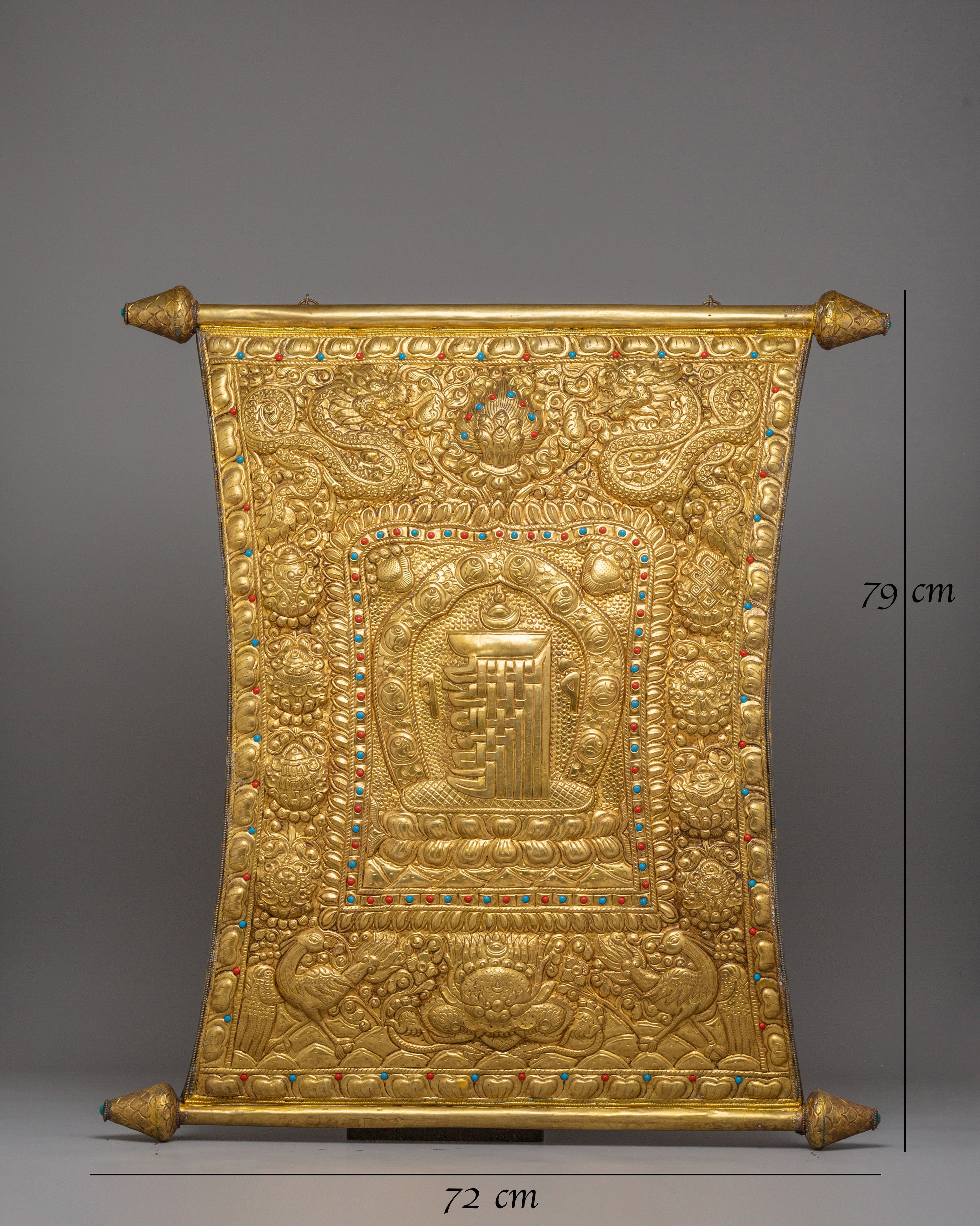 Kalachakra Metal Wall Hanging | Tibetan Buddhist Symbol