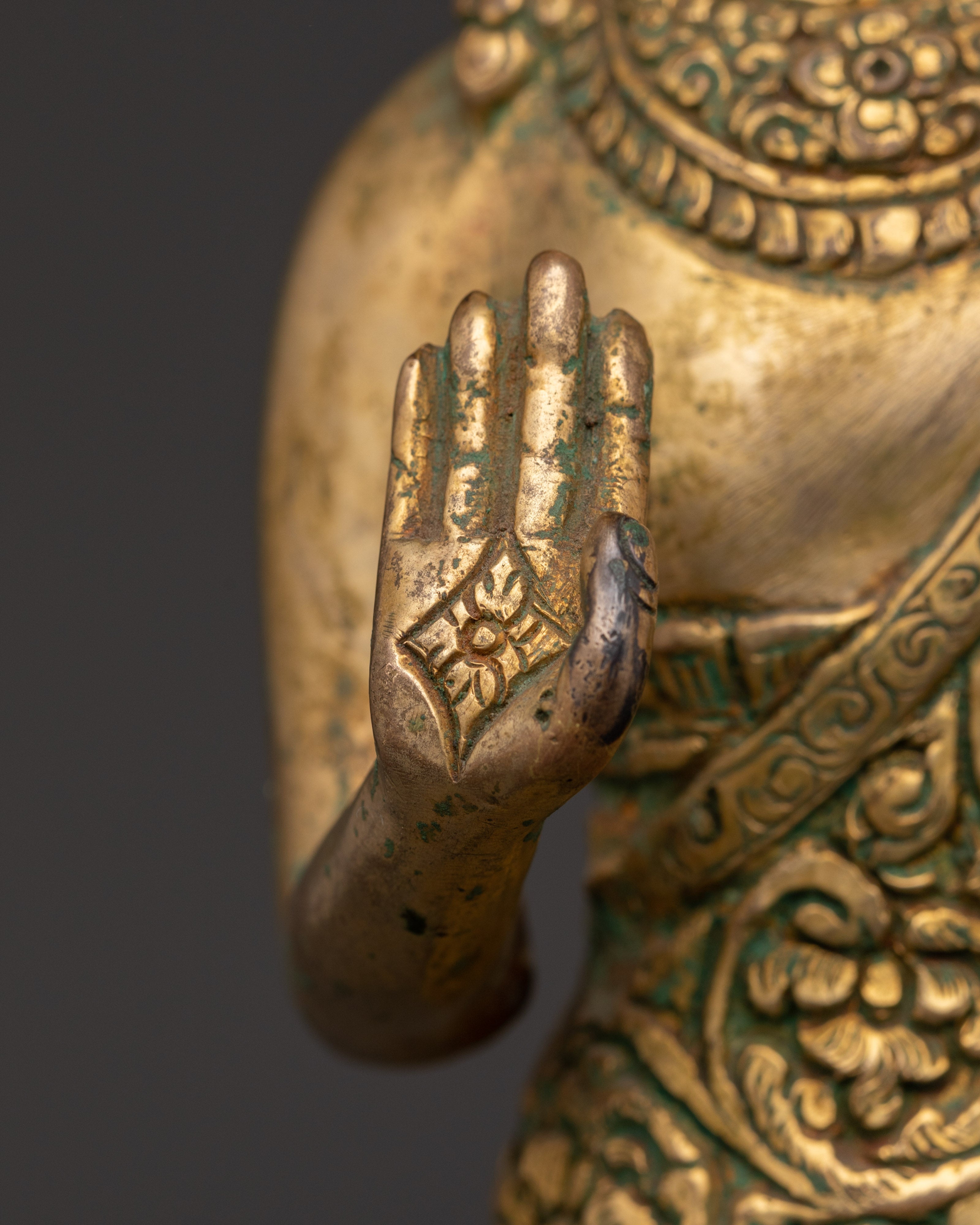 Handcrafted Dipankara Buddha Statue | For Meditation Spaces & Spiritual Interiors