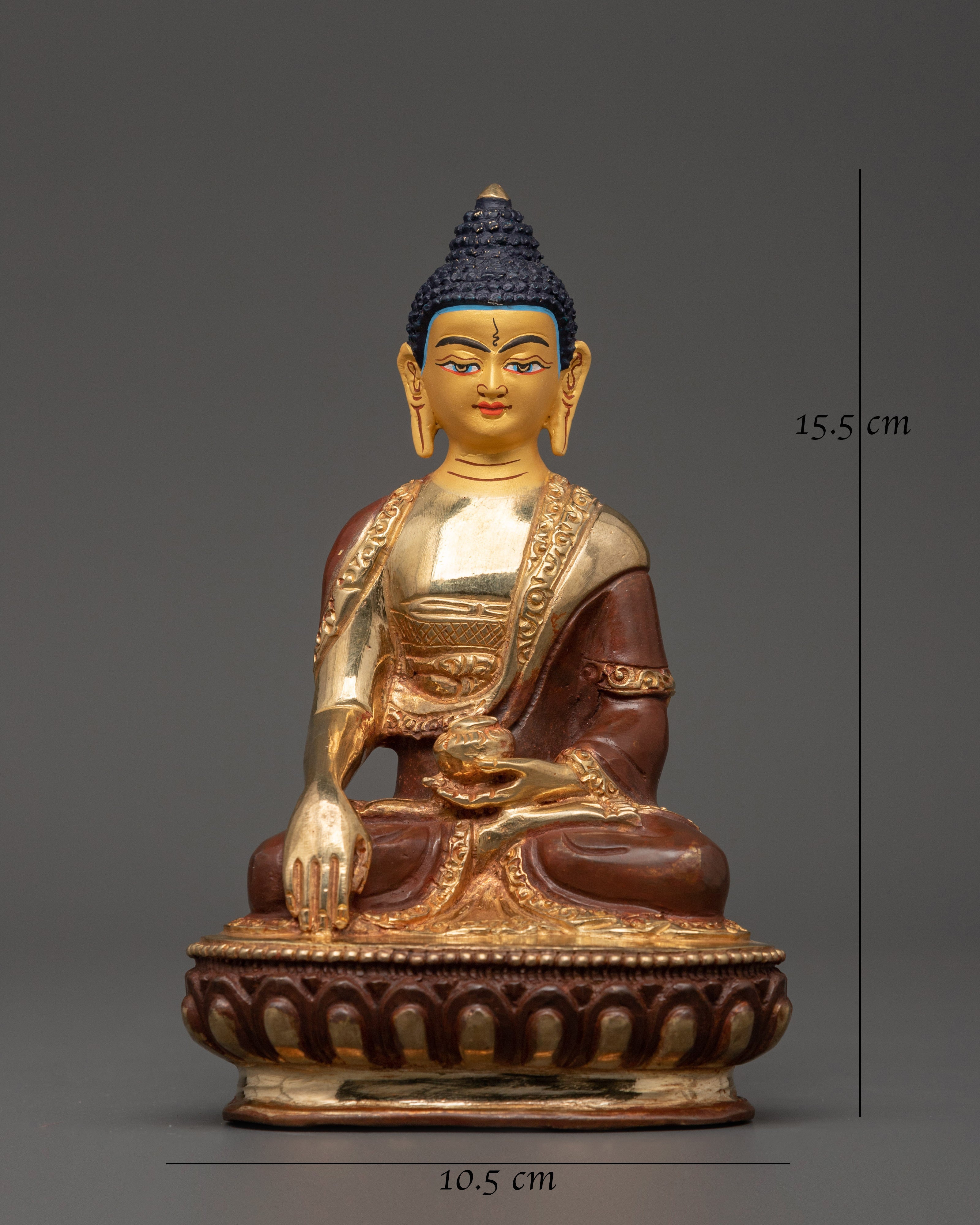Elegant Shakyamuni Buddha Statue | 15.5cm Spiritual Decor