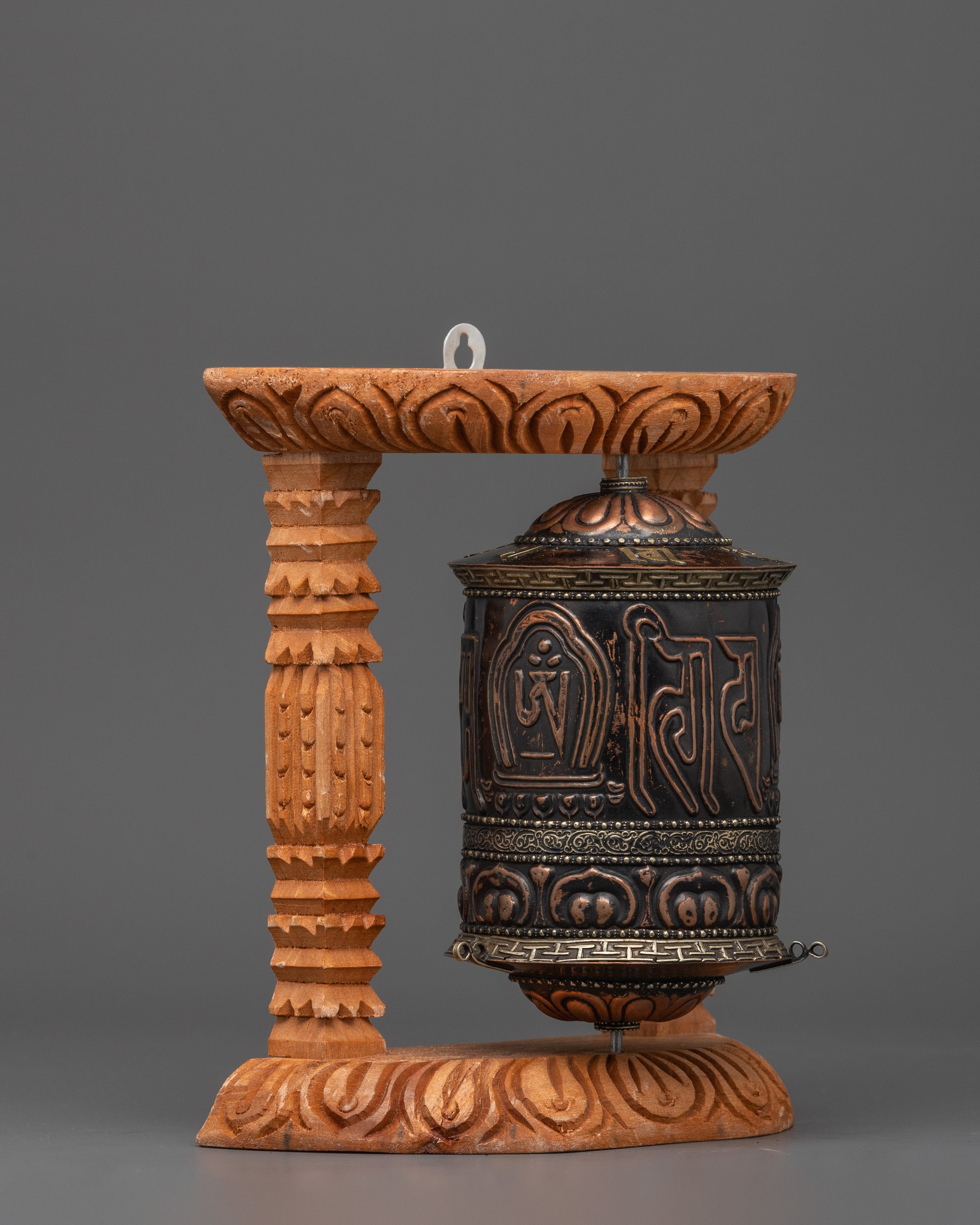 Buddhist Blessing Prayer Wheel | Decorative Spiritual Spinner for Ritual Use