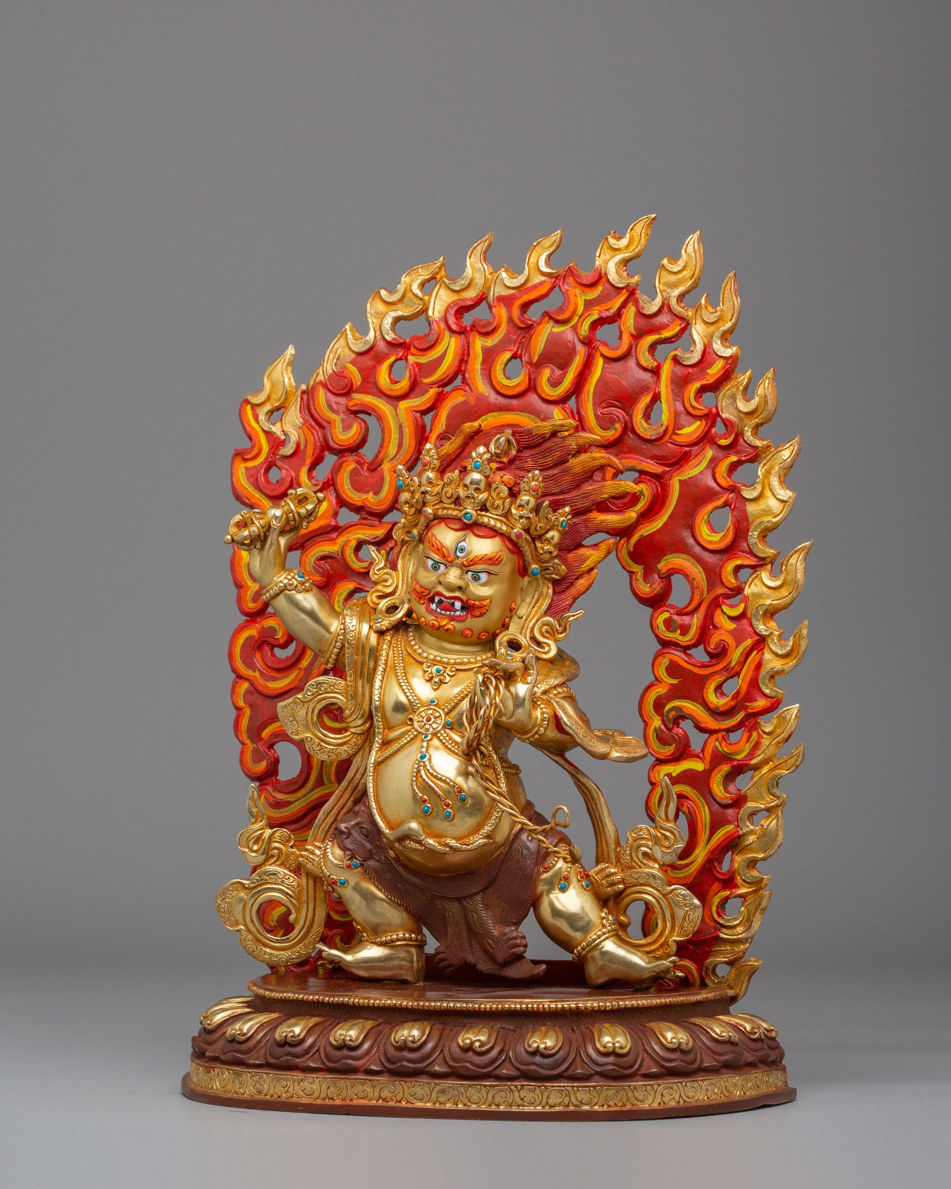 Handcrafted Vajrapani Buddhist Statue | Symbol of Protection and Strength