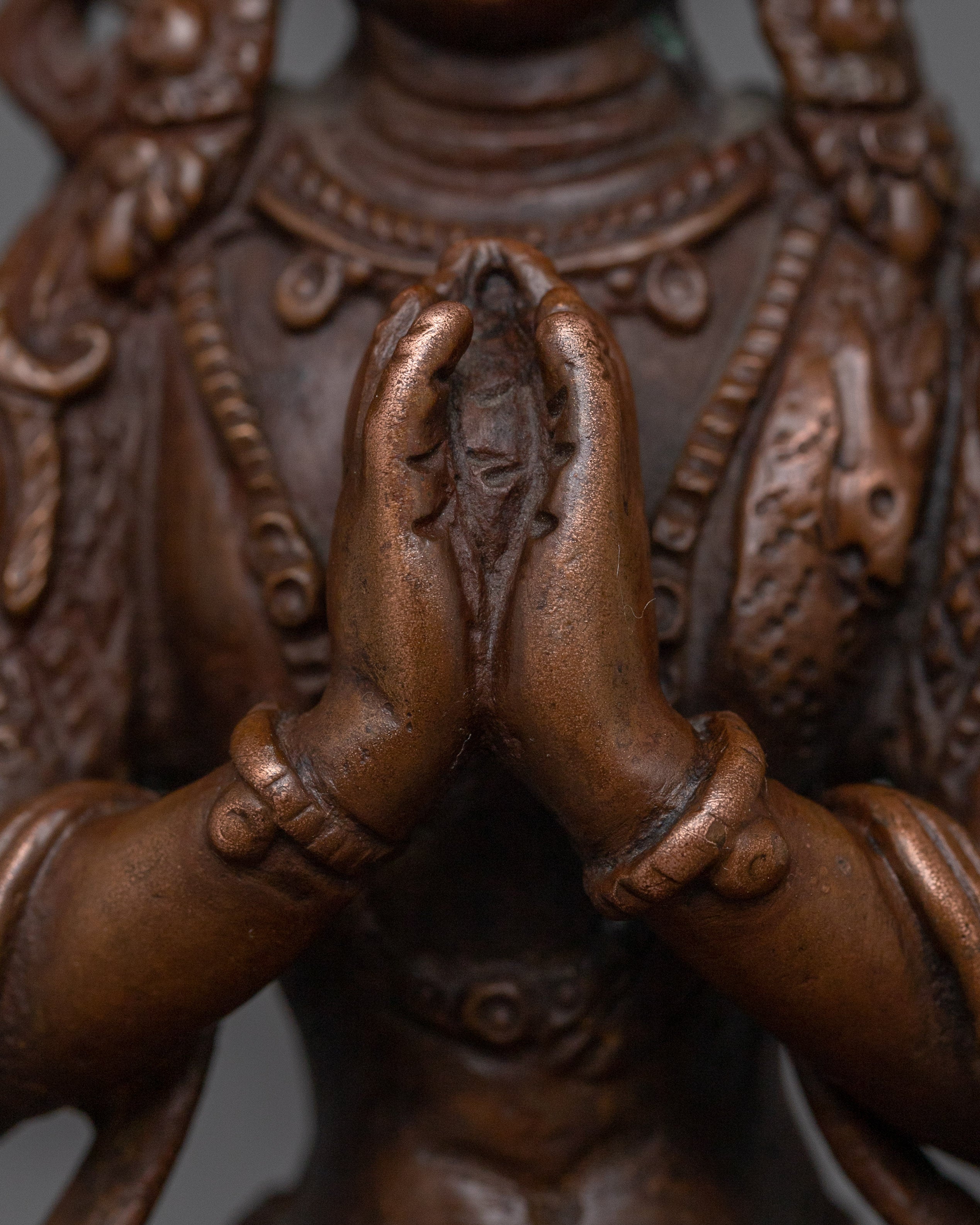Four Armed Bodhisattva Sculpture | The Great Compassionate One