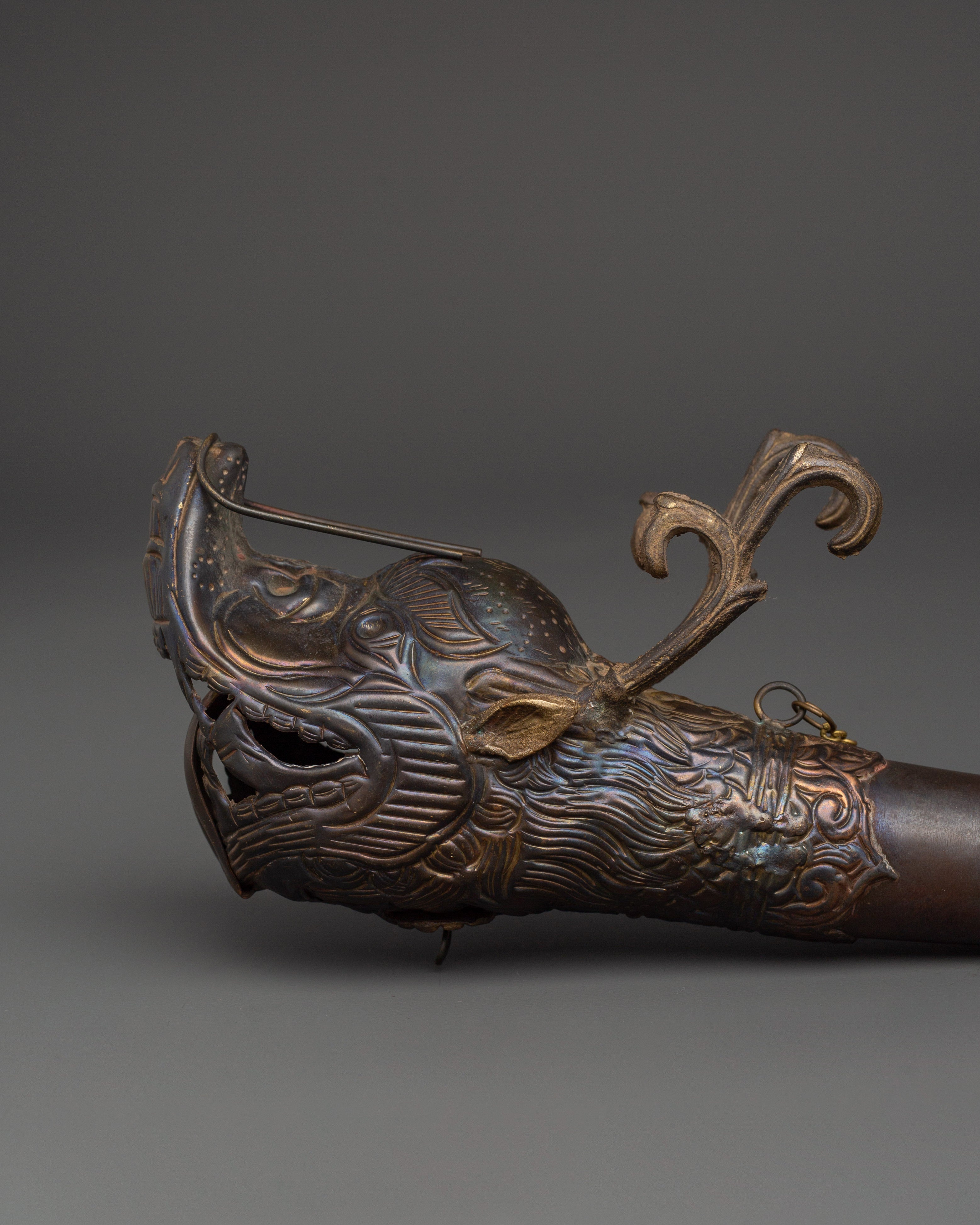 Antique-Finish Brass Kangling | Tantric Sound Tool