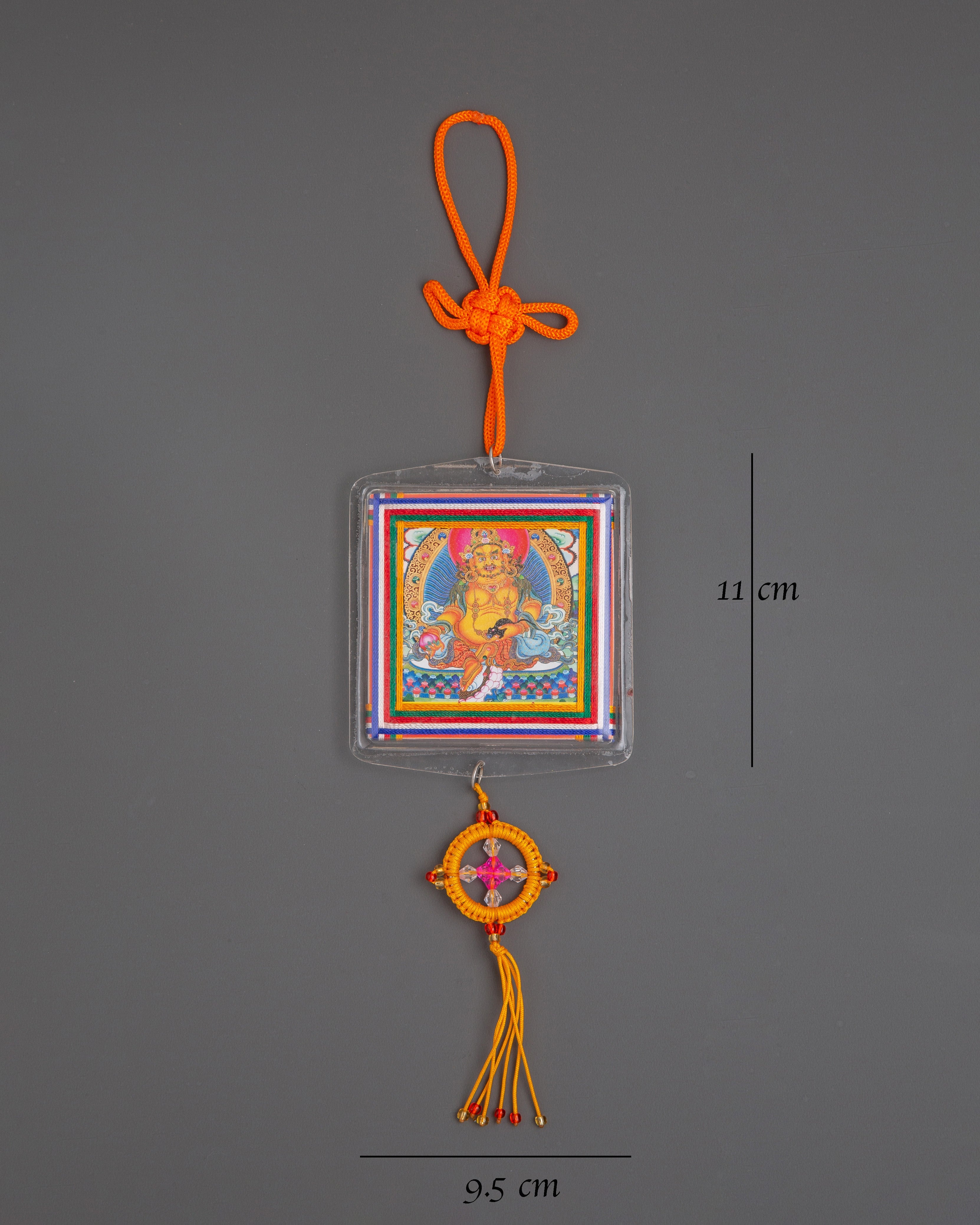 Tibetan Jambhala Protection Buti | Buddhist Wealth Deity Amulet