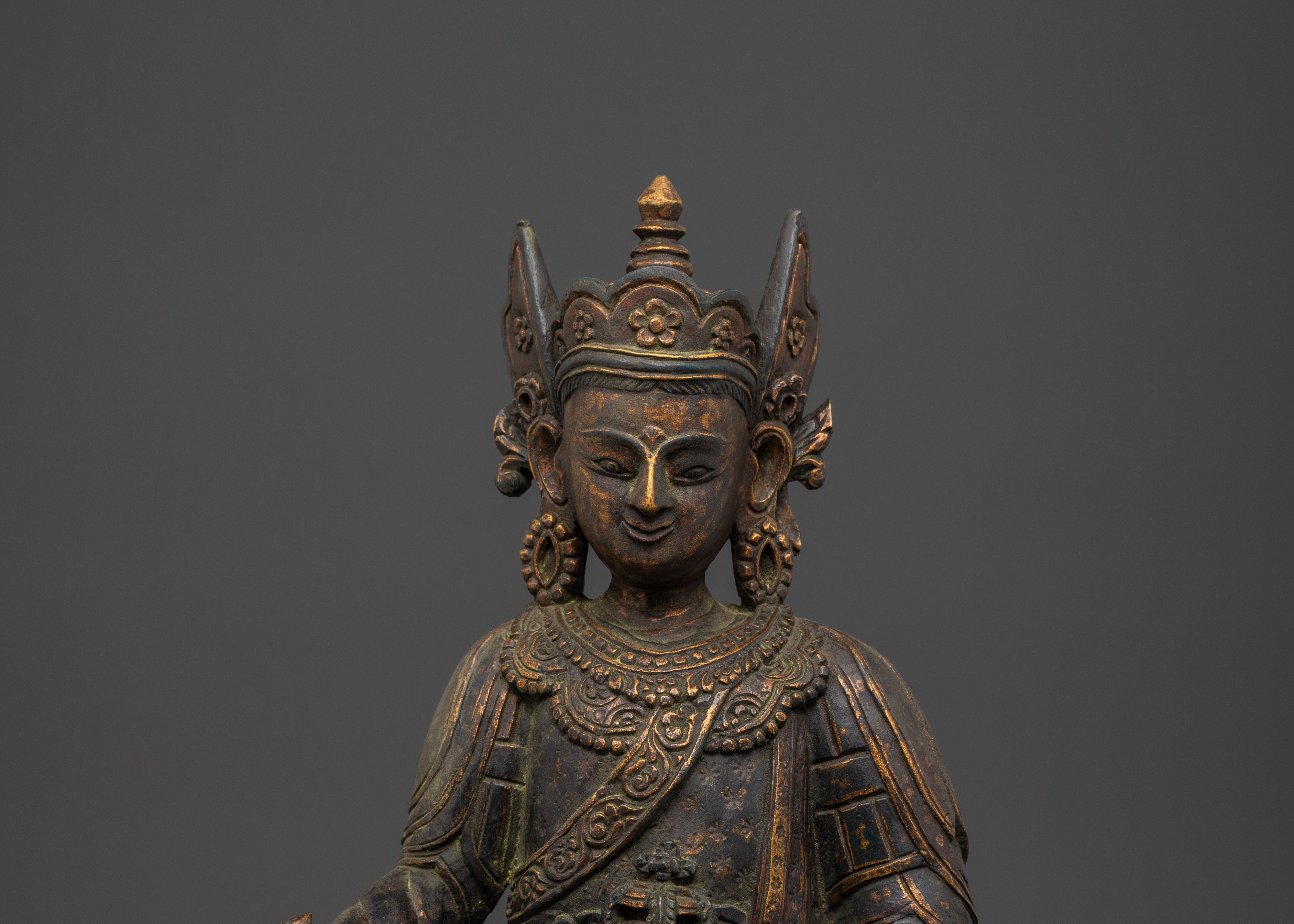 Sacred Buddhist Master Padmasambhava Sculpture | Tibetan Guru Statue