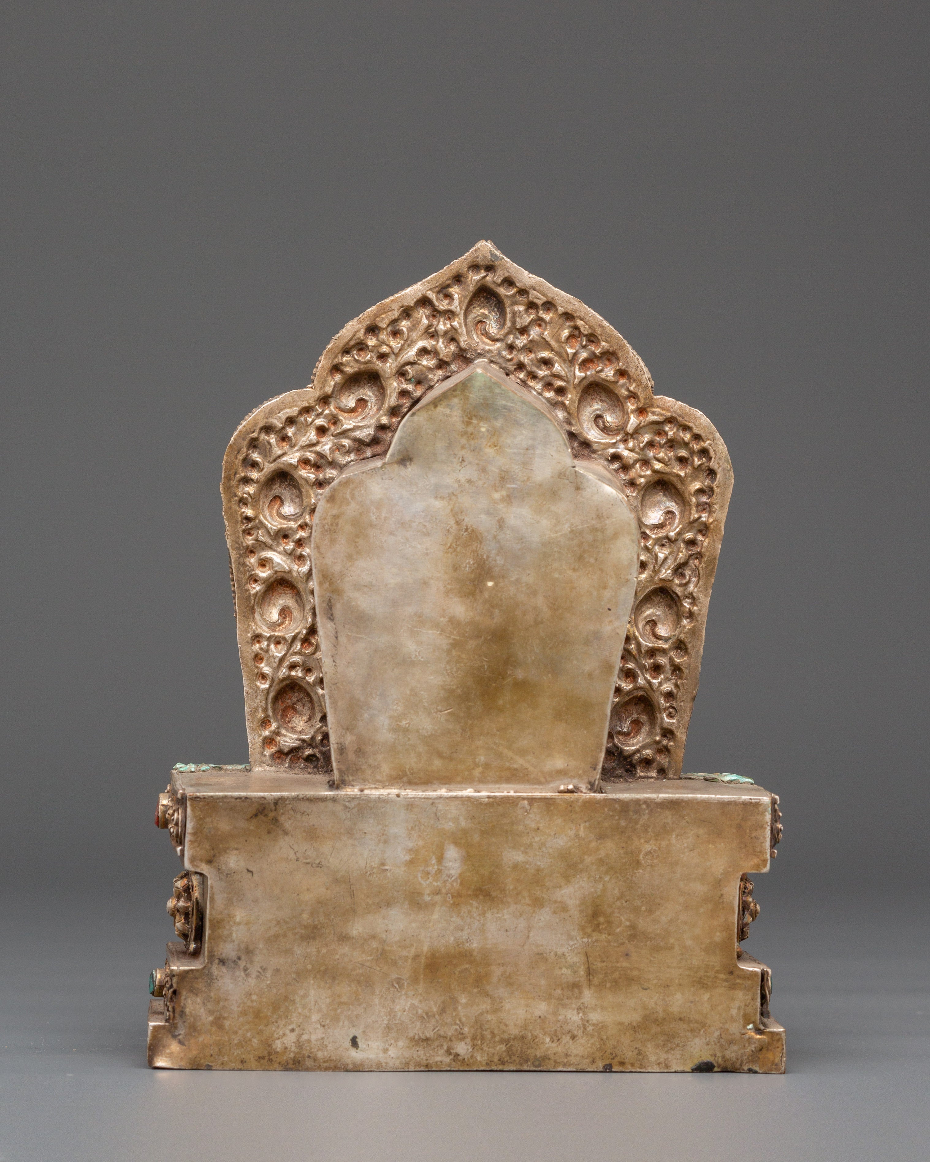 Tibetan Ghau Box with Buddha Sculpture | Handmade Relic Box for Spiritual Collectibles