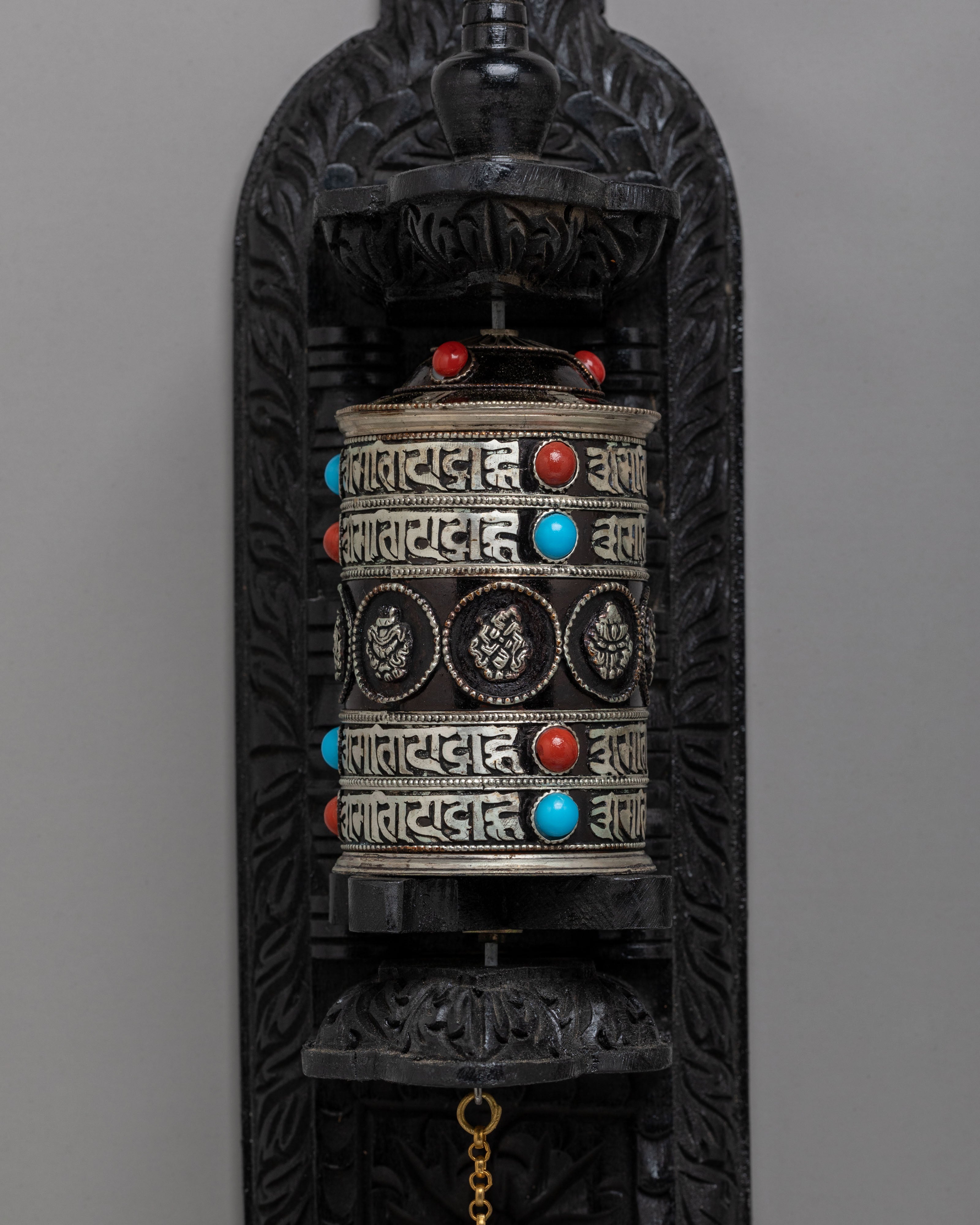Handcrafted Sacred Prayer Wheel | Tibetan Buddhist Ritual Artifact