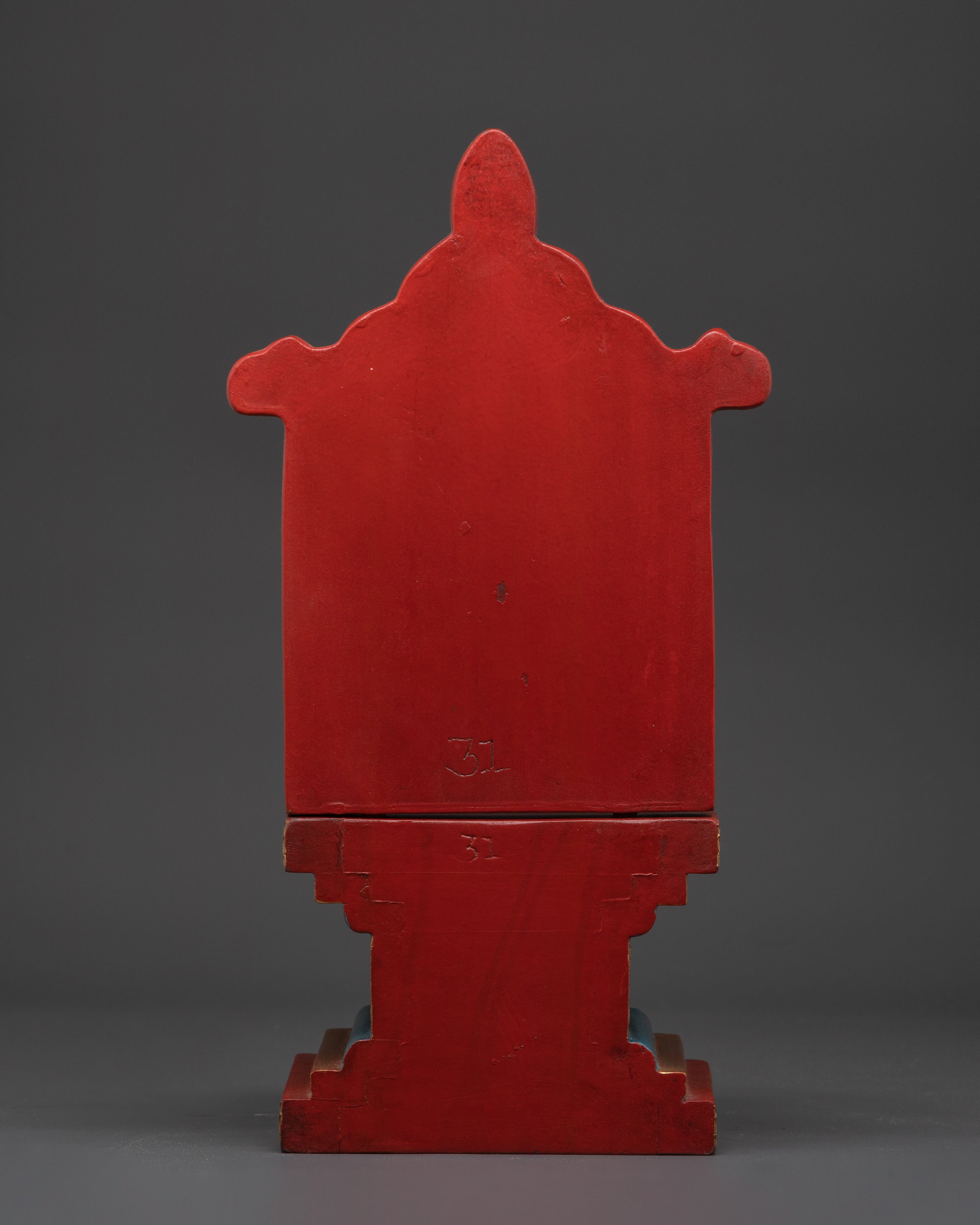 Handcrafted Tibetan Throne | Traditional Buddhist Seat for Meditation