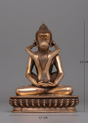 Tibetan Samantabhadra Yab-Yum Statue | Buddhist meditation decor