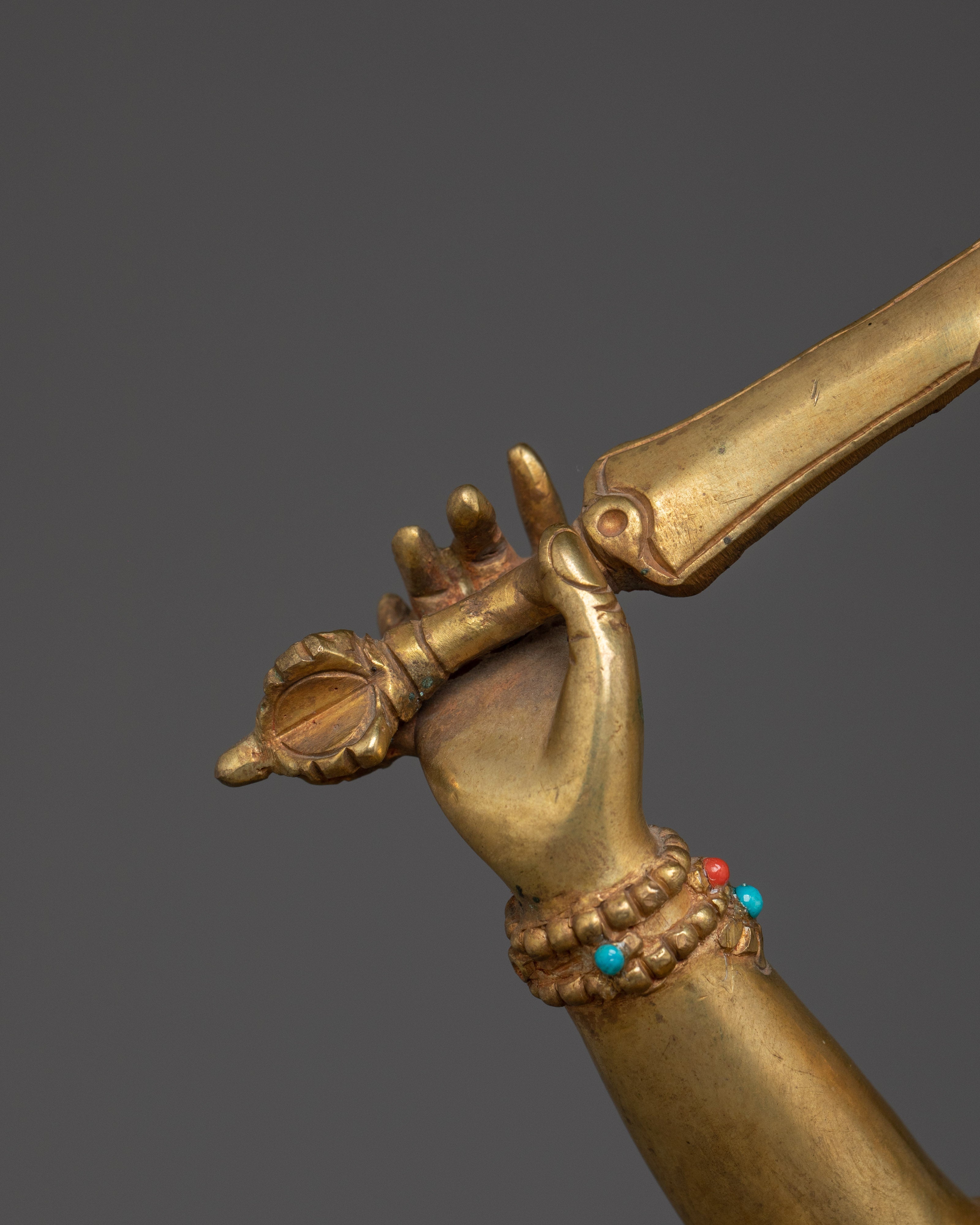 Manjushri Copper Statue for Meditation | Sword of Wisdom Deity