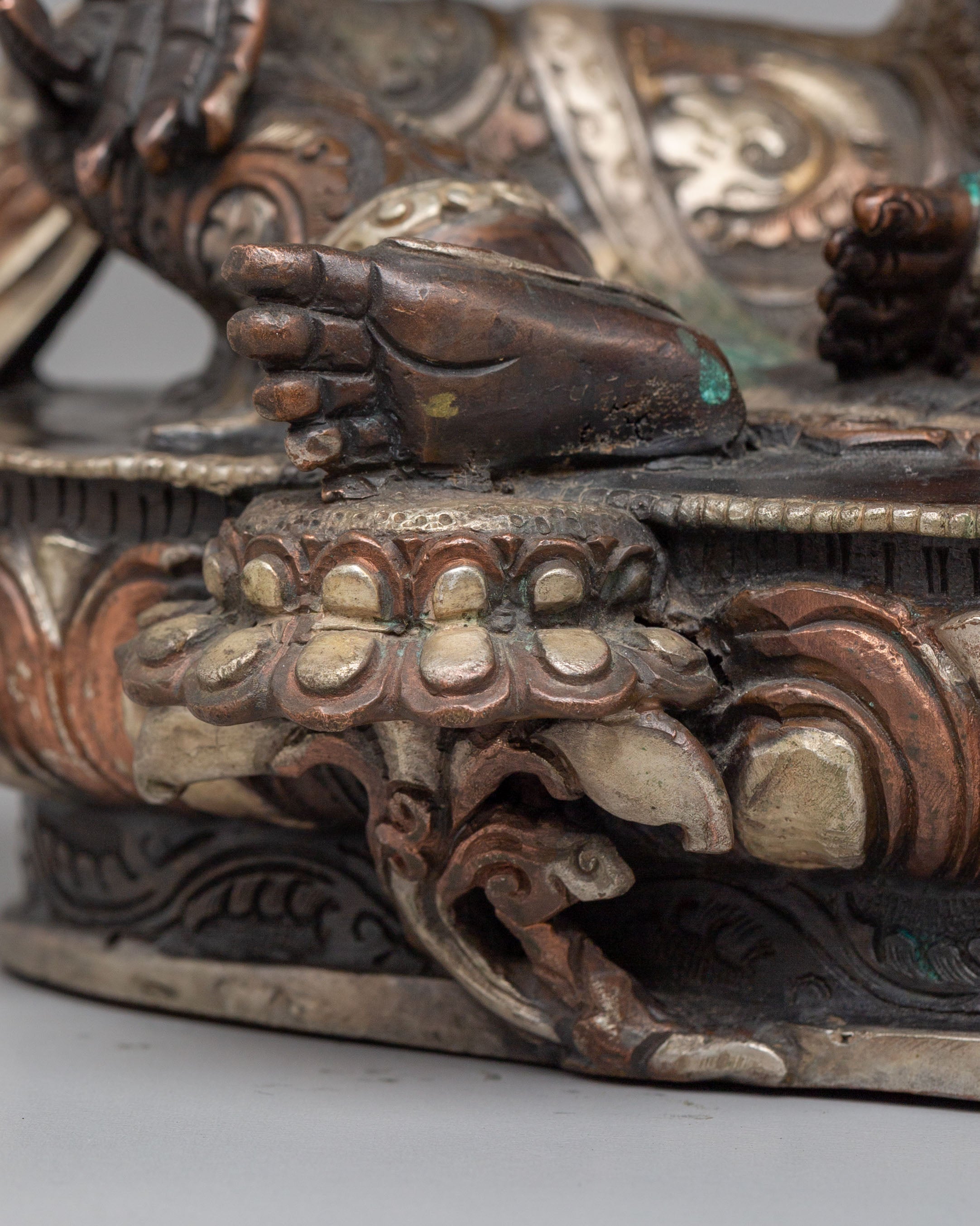 Handmade Ritual Green Tara Statue | Tibetan Meditation Altar Decor