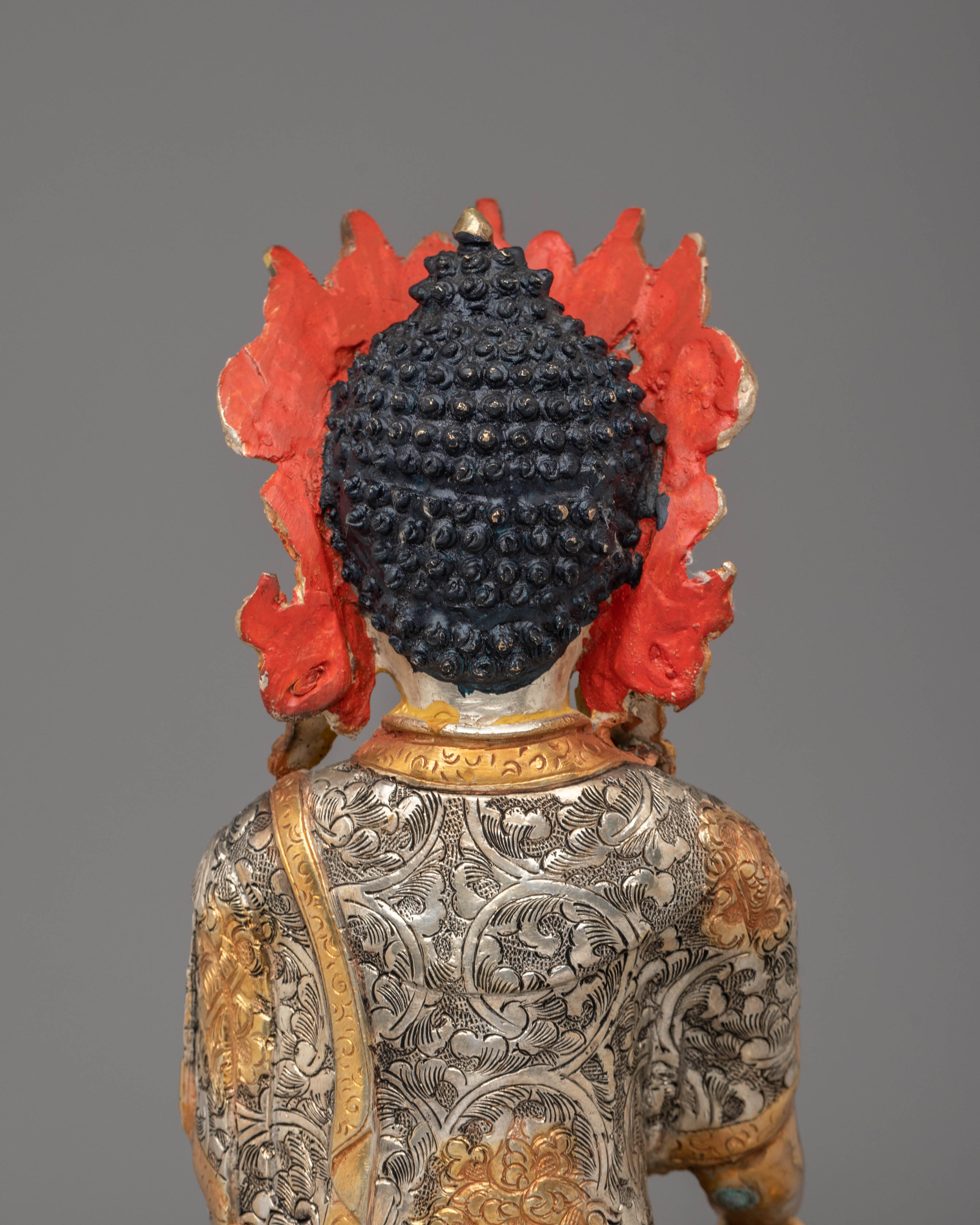 Dharma Guru Buddha Shakyamuni Statue | Gold Plated Copper for Spiritual Enlightenment