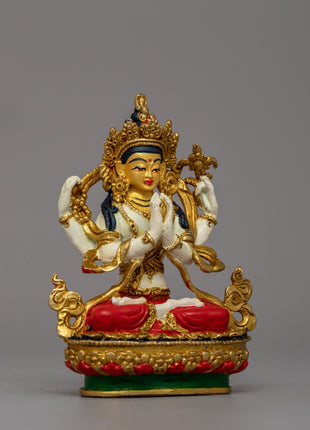 Beautifully handcrafted Chenrezig statue |  Meditation and Altar Decor