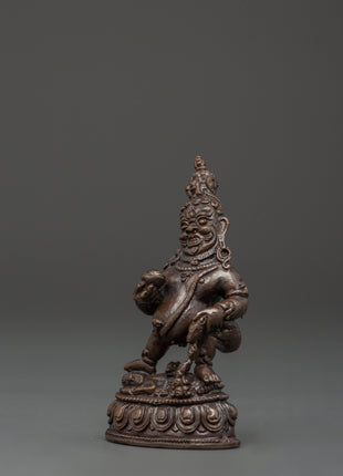 Statue of Black Dzambhala | Tibetan Wealth Deity