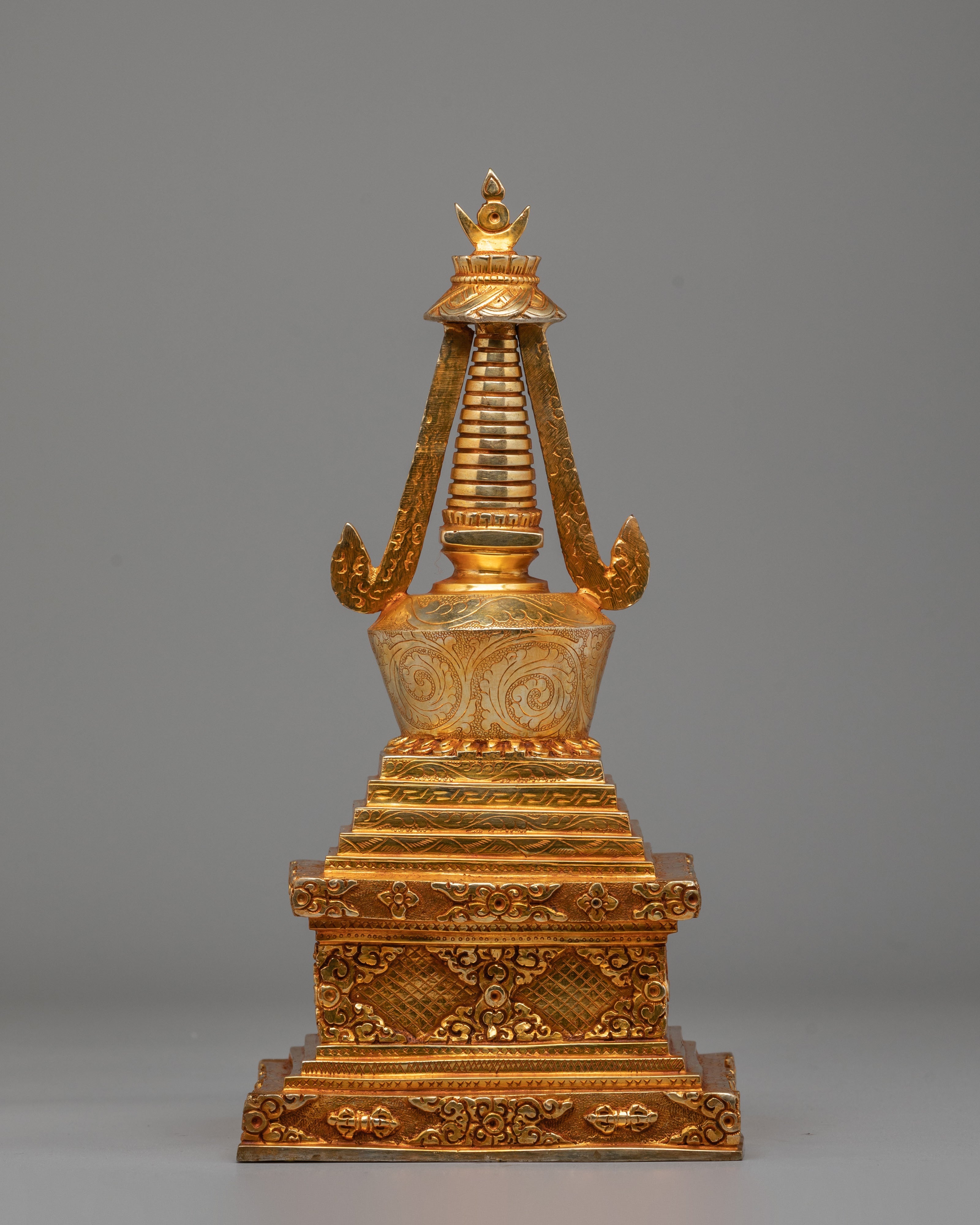 Handmade Stupa For Buddhist Monument | Tibetan Ritual Artifact