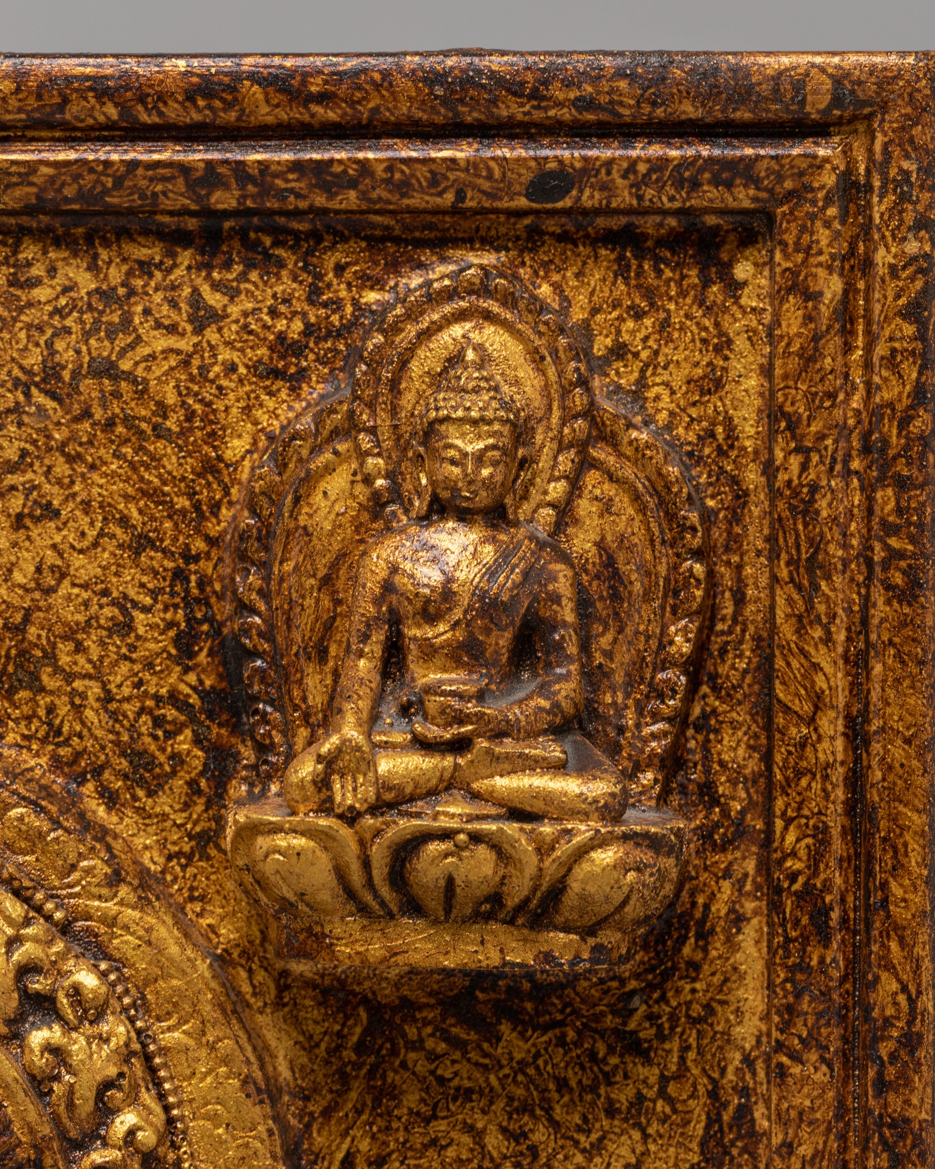 Sacred Five Dhyani Buddhas Wall Hanging | Buddhist Spiritual Wall Decor