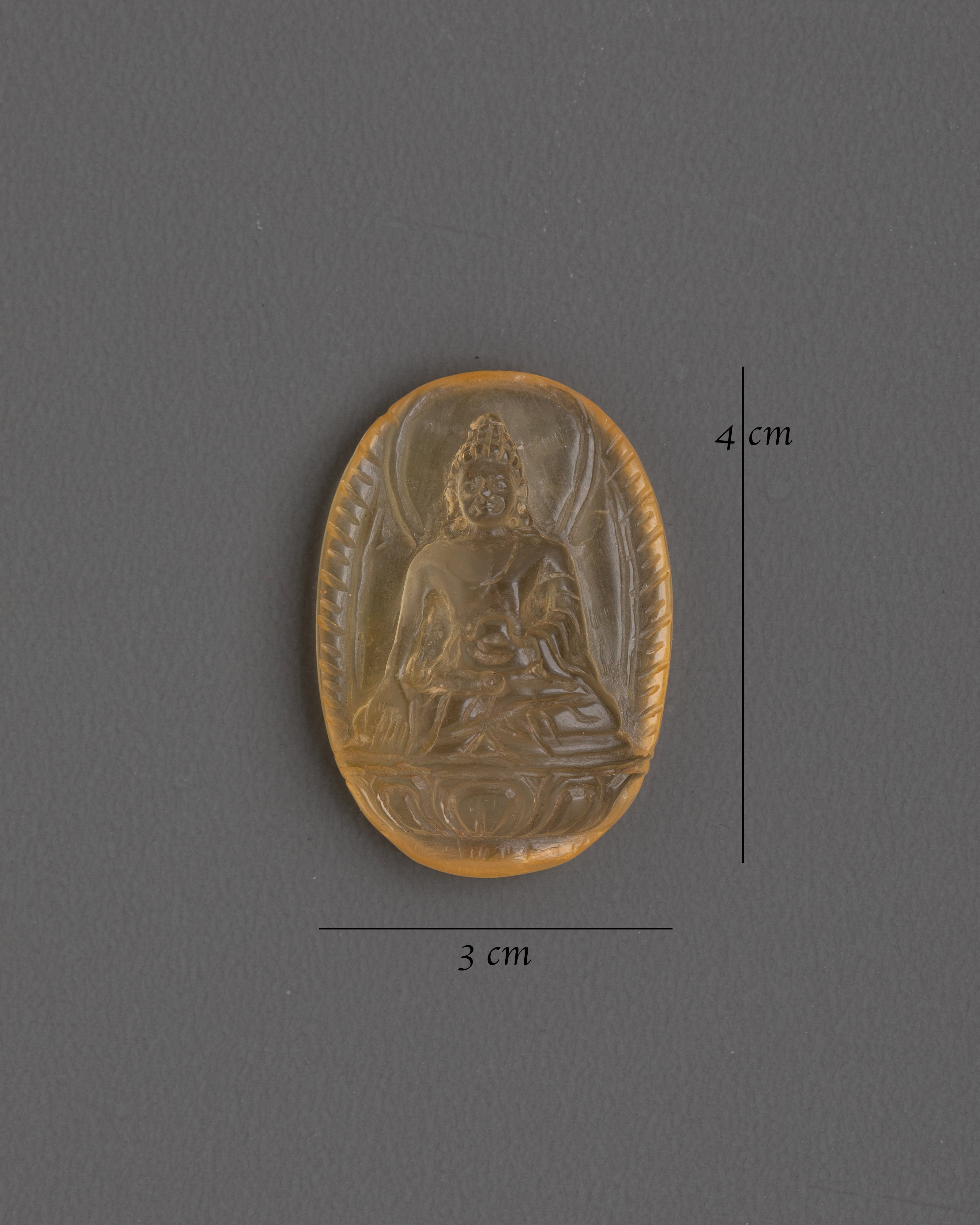 Ratnasambhava Buddha Amber Statue | Spiritual Symbol of Generosity and Wisdom