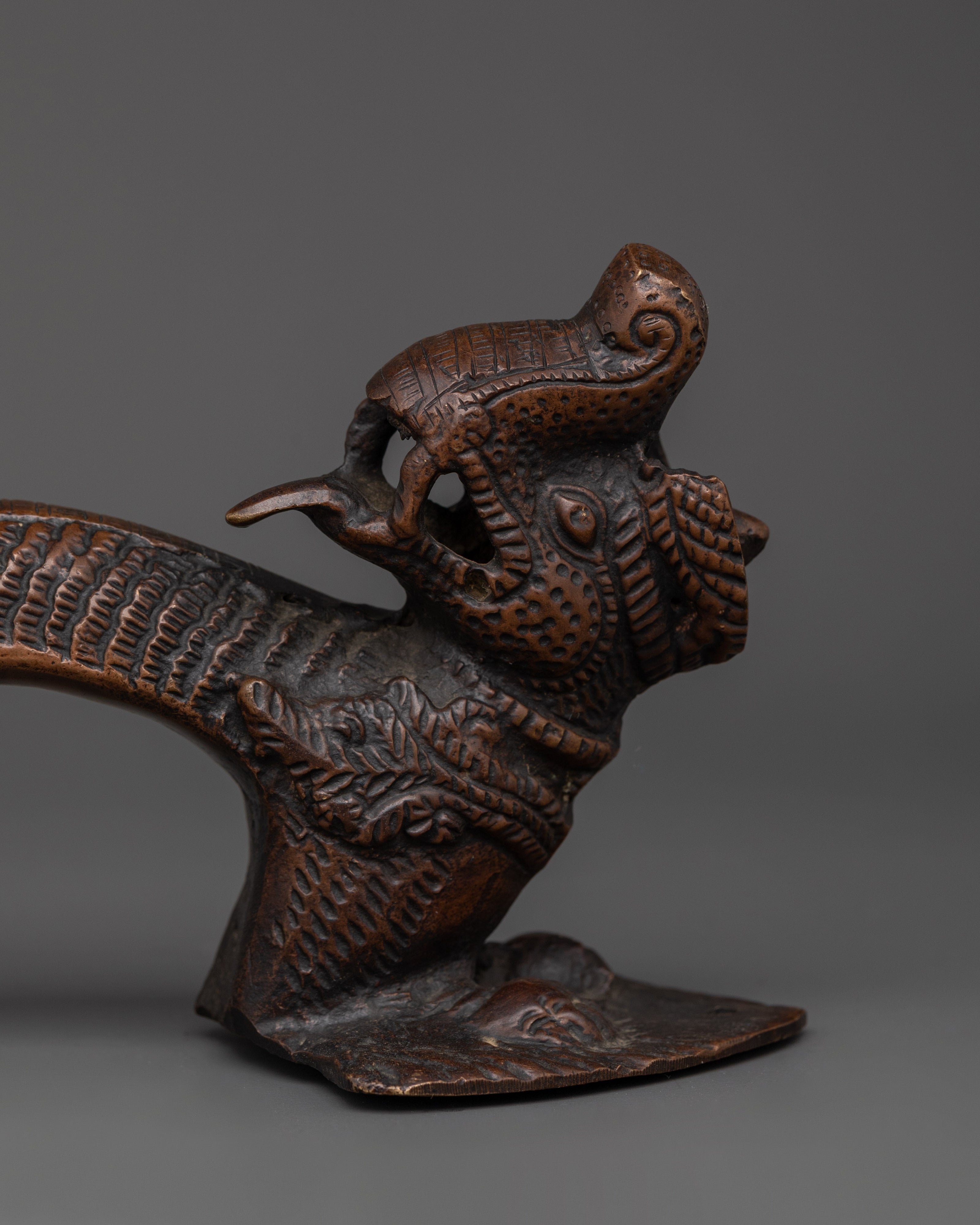 Sacred Traditional Brass Door Handle Set | Antique Finish Door Pulls