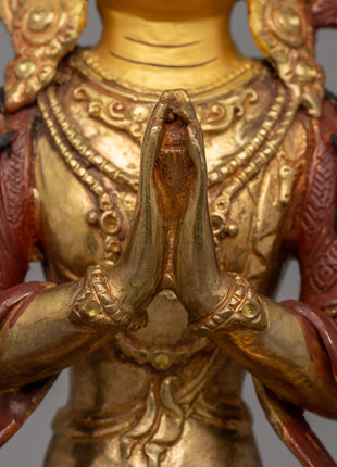 Chenrezig Compassionate Buddha Statue | Divine Spiritual Artwork From Nepal