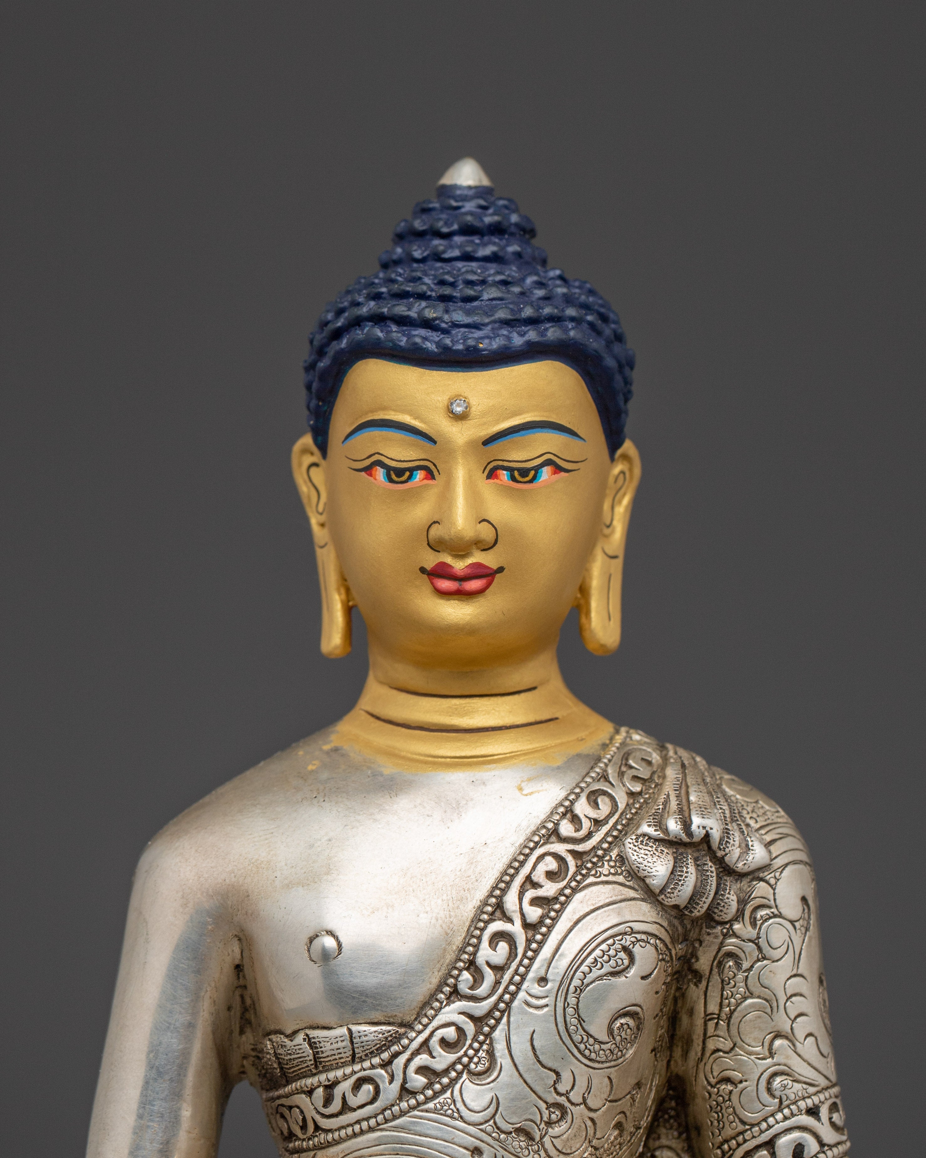 Amitabha Buddha Silver Statue | The Ruler of Pure Land