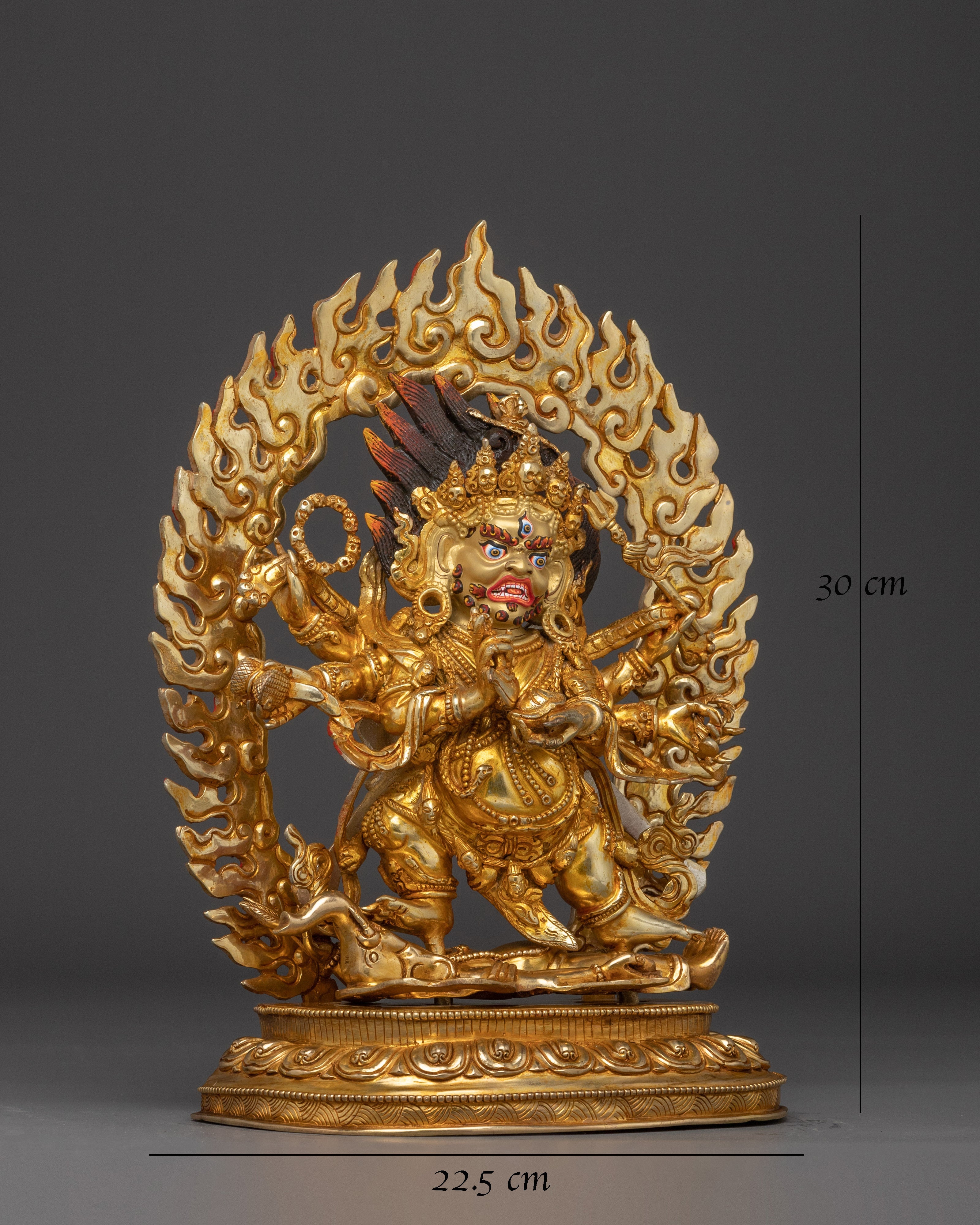  Six Armed Mahakala Statue for Meditation