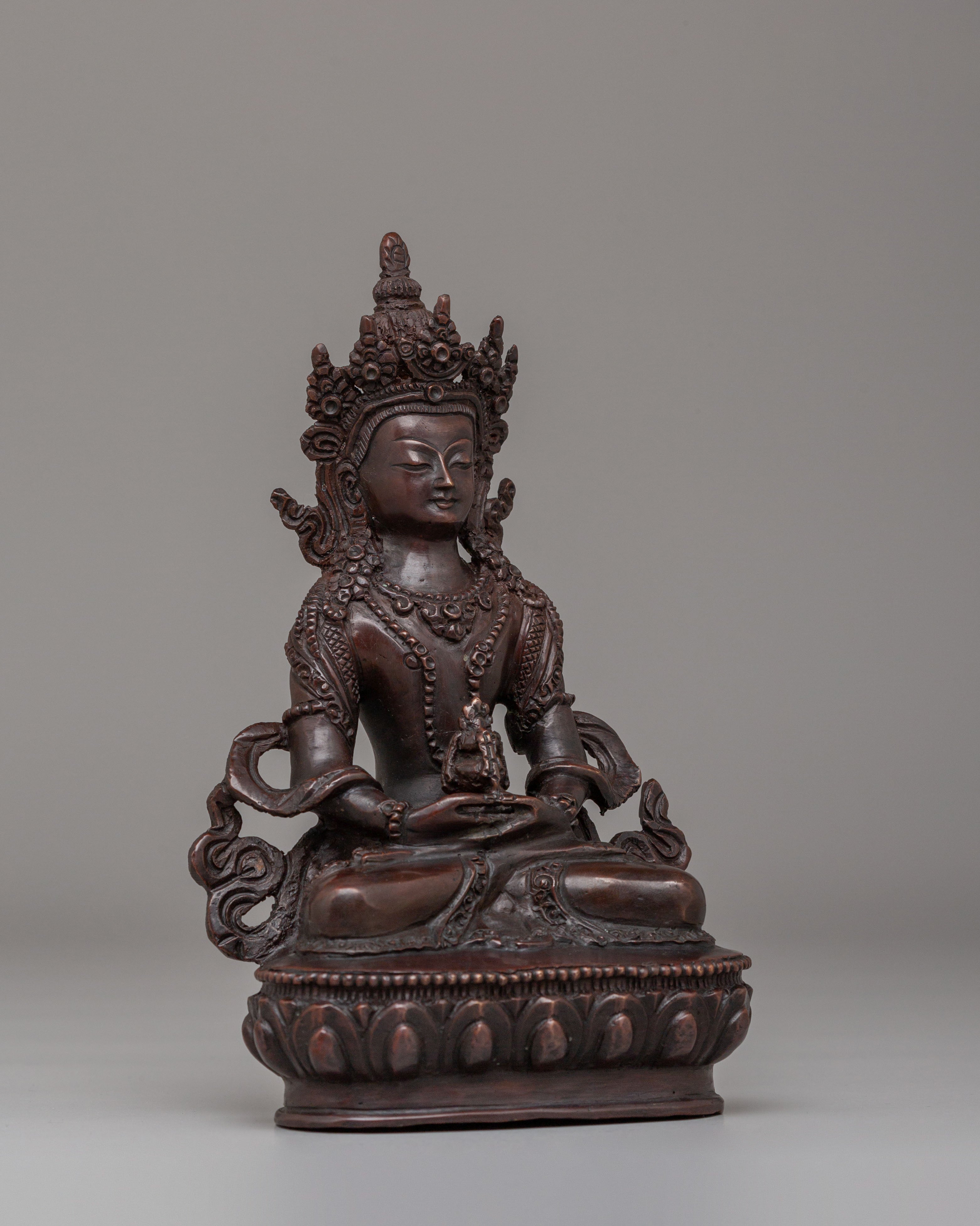 Tibetan Amitayus Deity Statue | Buddha of Infinite Life