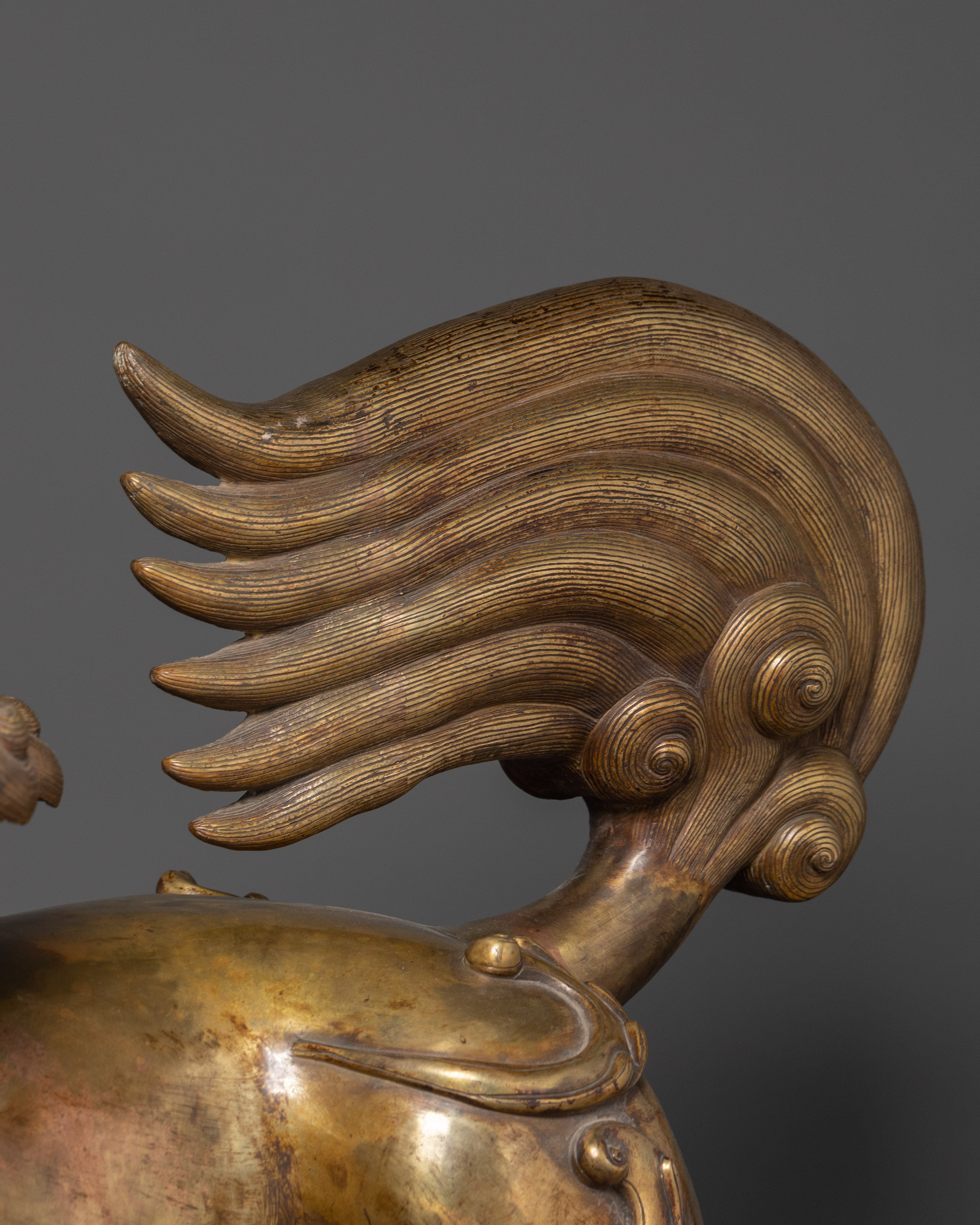 Sacred Mythical Lion Statue Set | Guardian Protectors of Strength and Prosperity