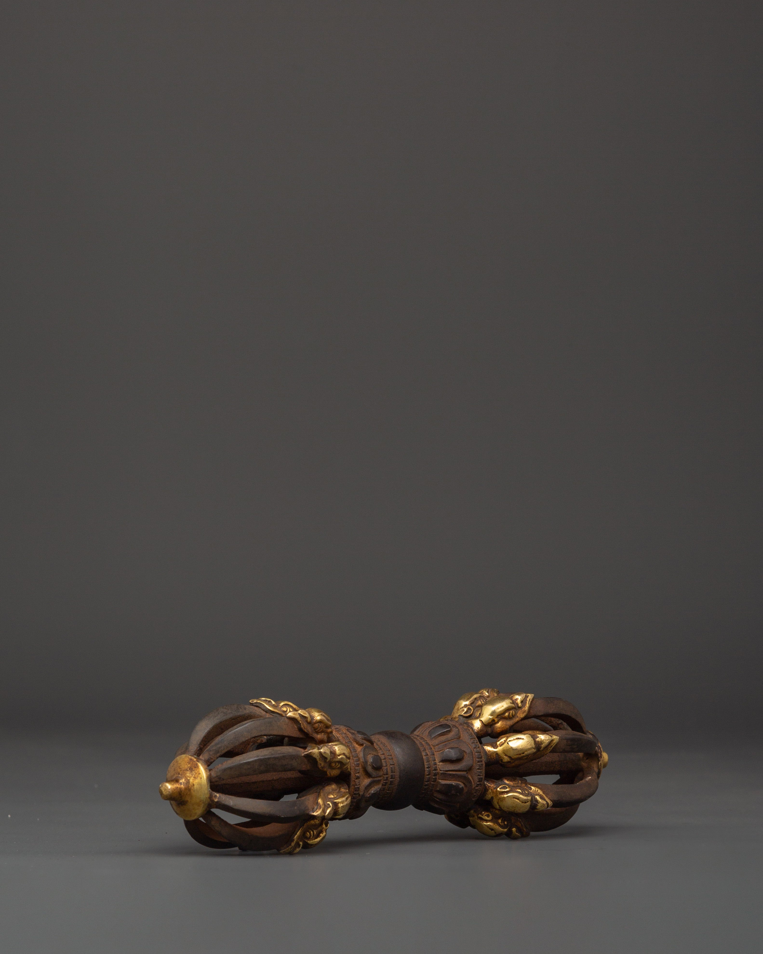 Traditional Tibetan Vajra | Handcrafted Ritual Scepter for Spiritual Practice