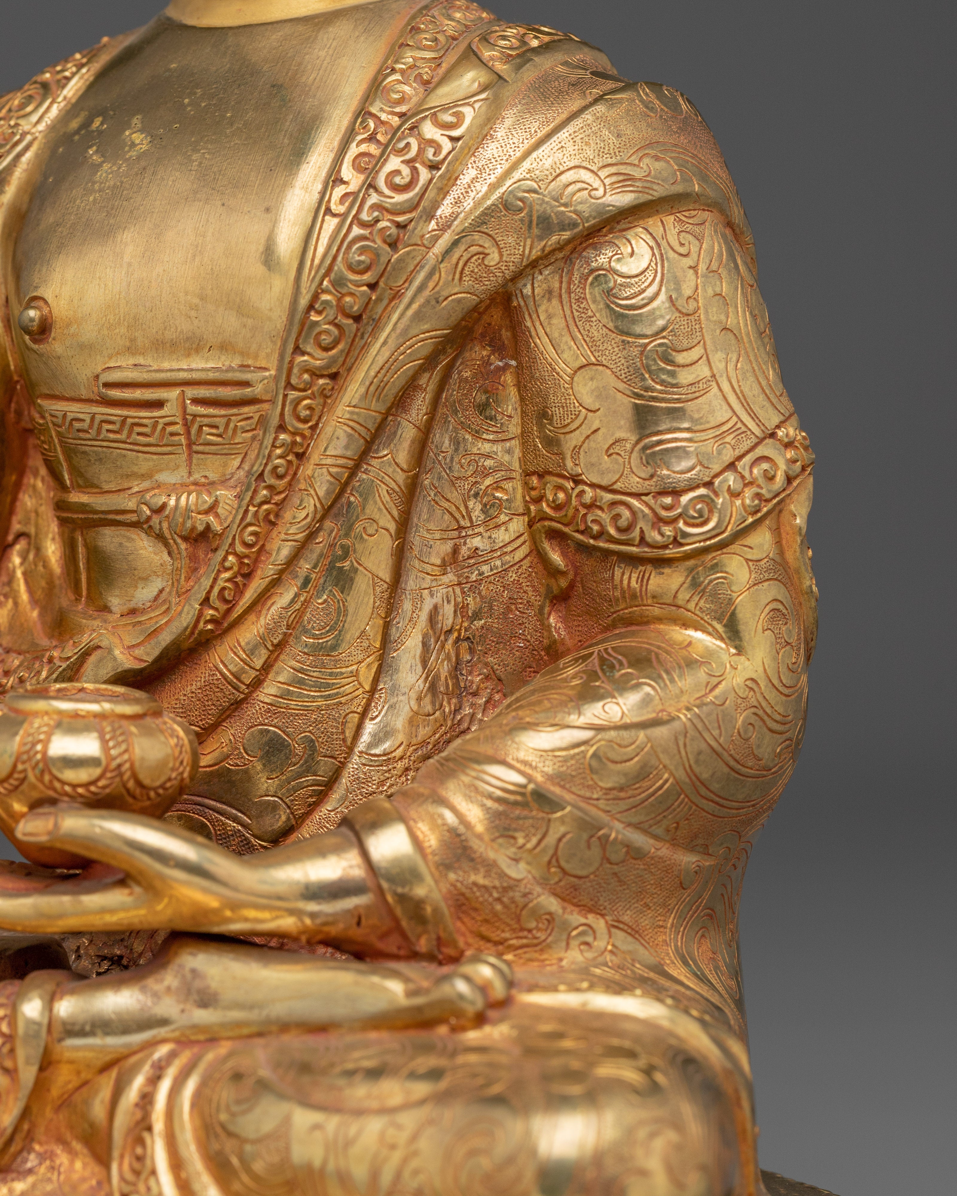 Handcrafted Shakyamuni buddha Spiritual Decor | Tibetan Art