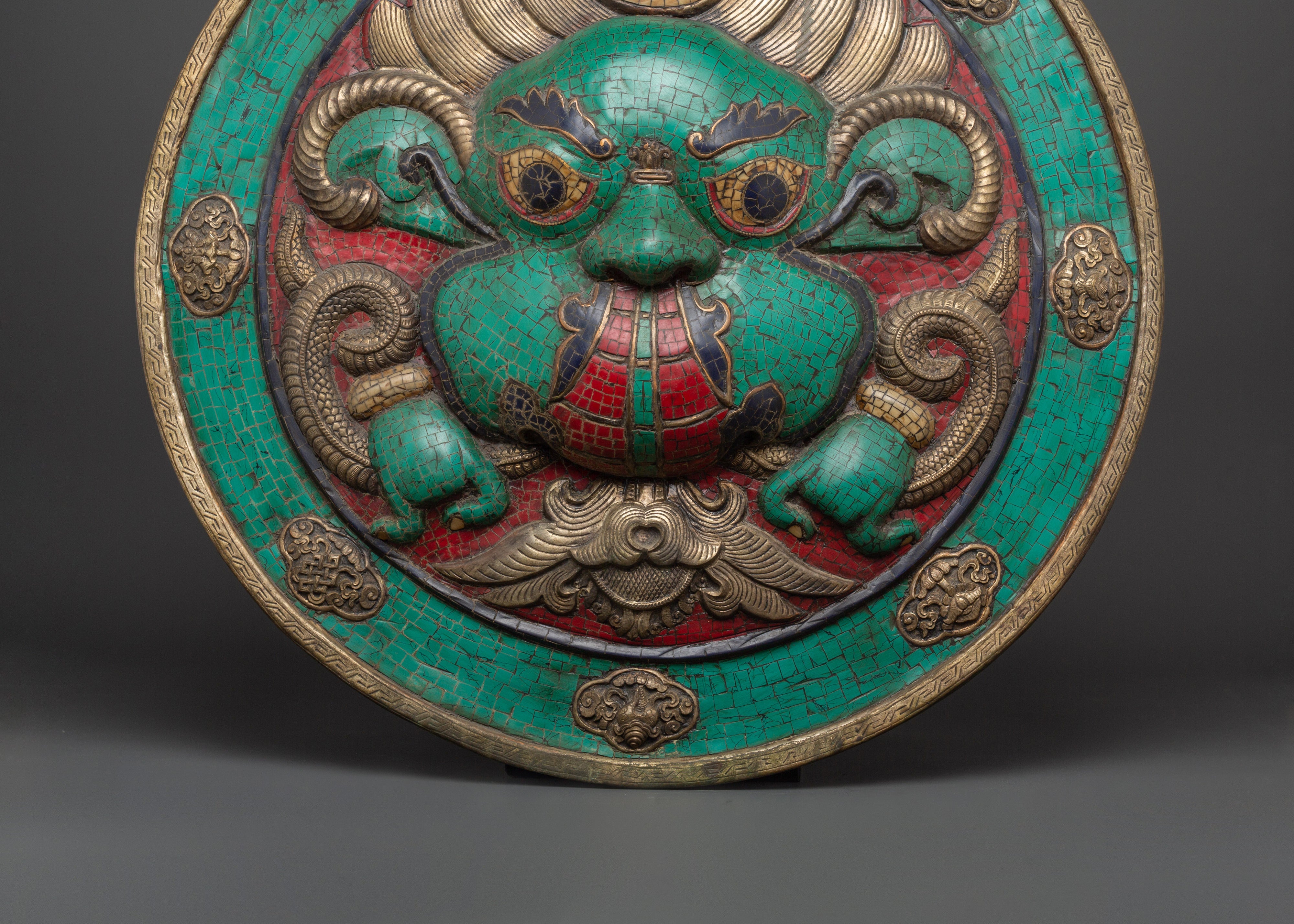 Tibetan wall hanging with turquoise | Sacred Space & Decor