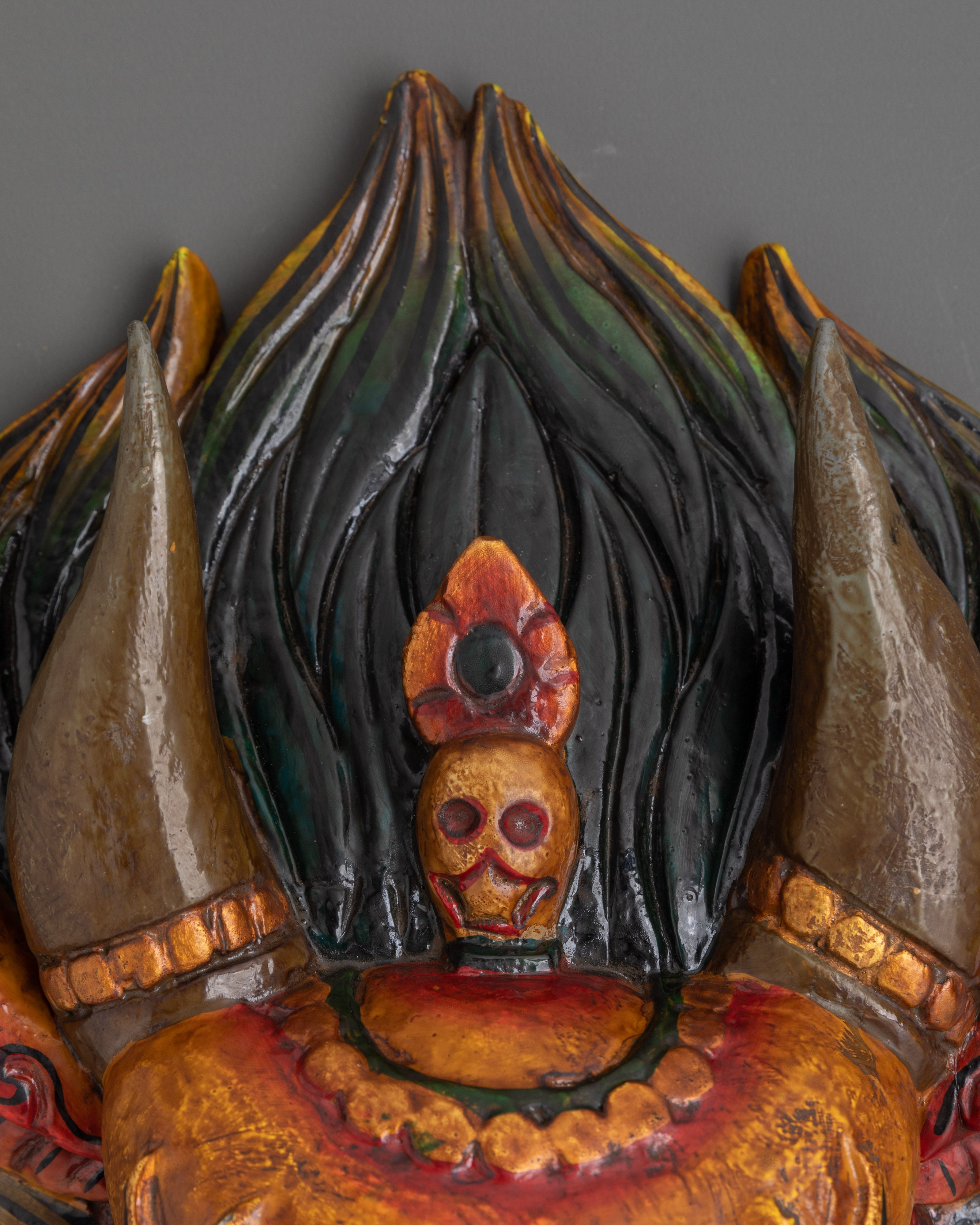 Garuda Mask Wall Hanging | Ethnic Spiritual Wall Decor