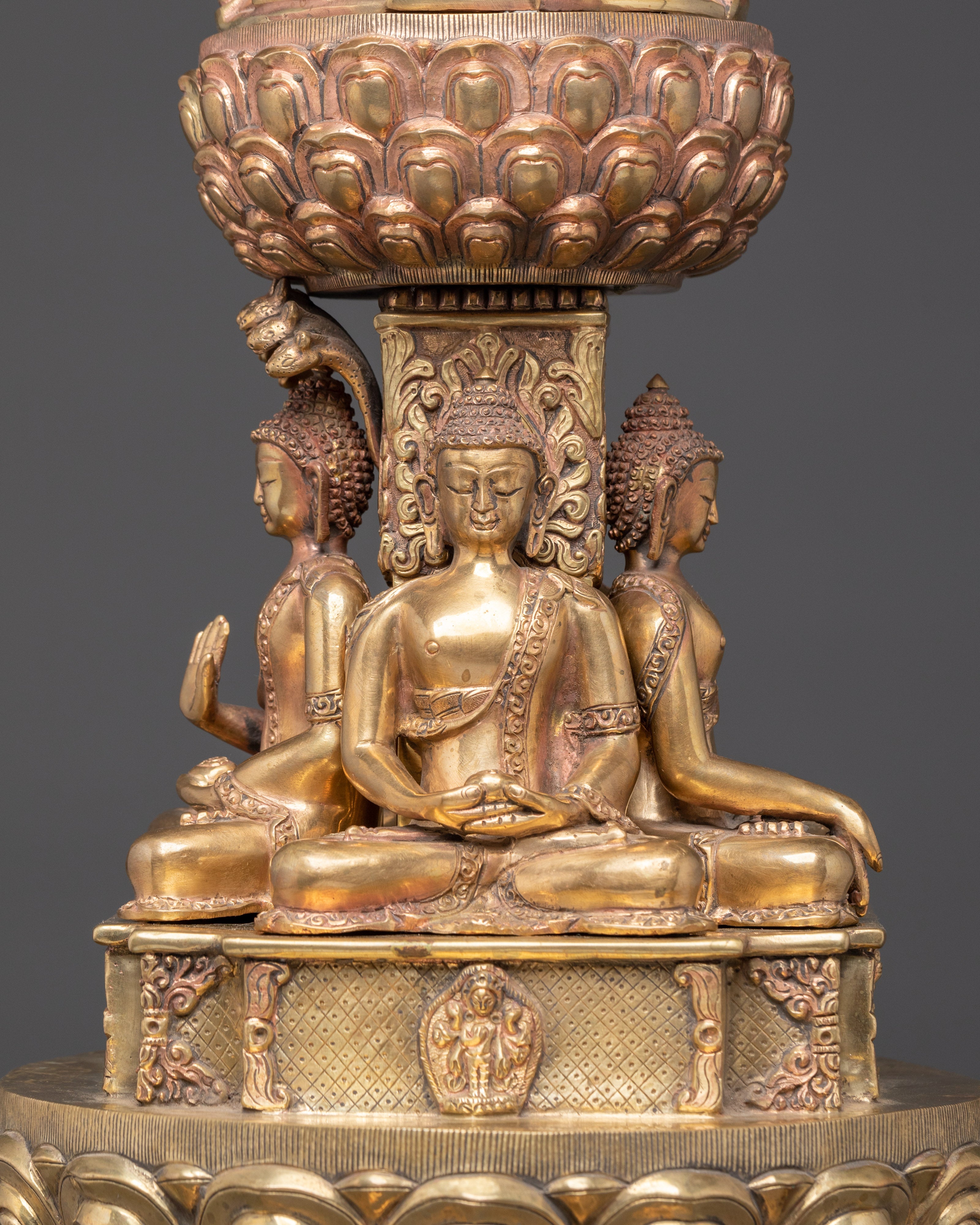 Five Dhyani Buddhas Stupa | Tibetan Temple Stupa