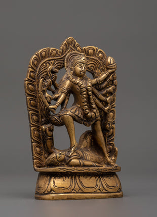The Mahakali brass statue | Home Shrine Art