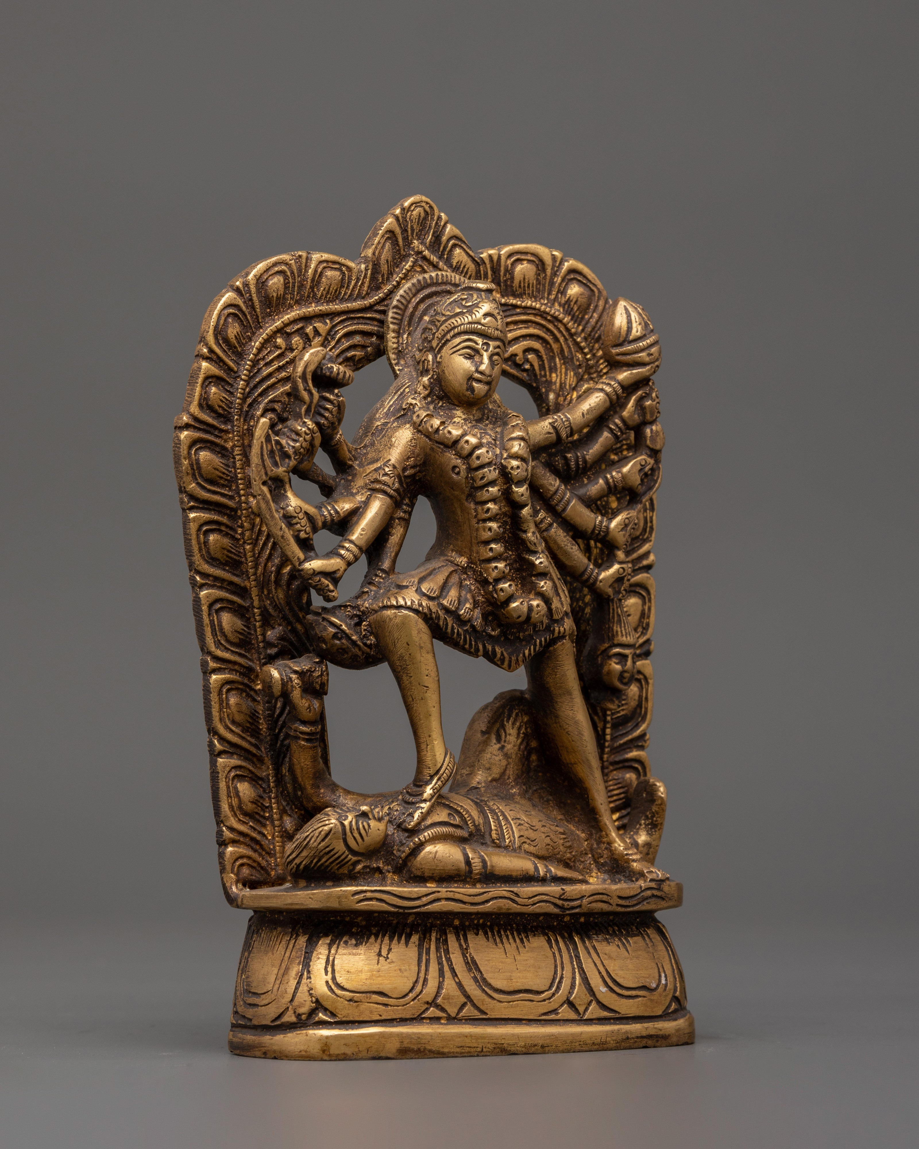 The Mahakali brass statue | Home Shrine Art