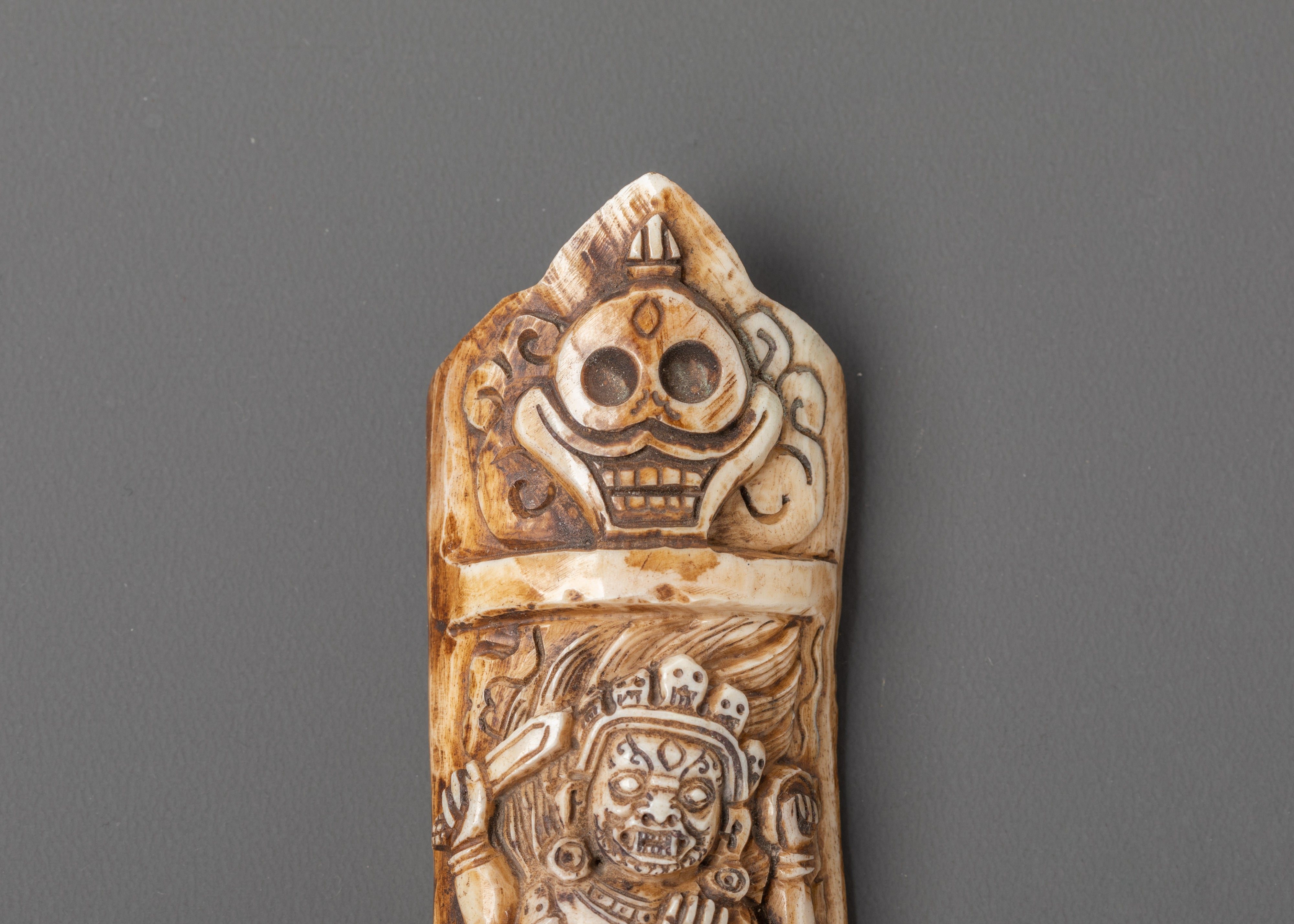 Mahakala Engraved Bone | Bone for Spiritual Protection