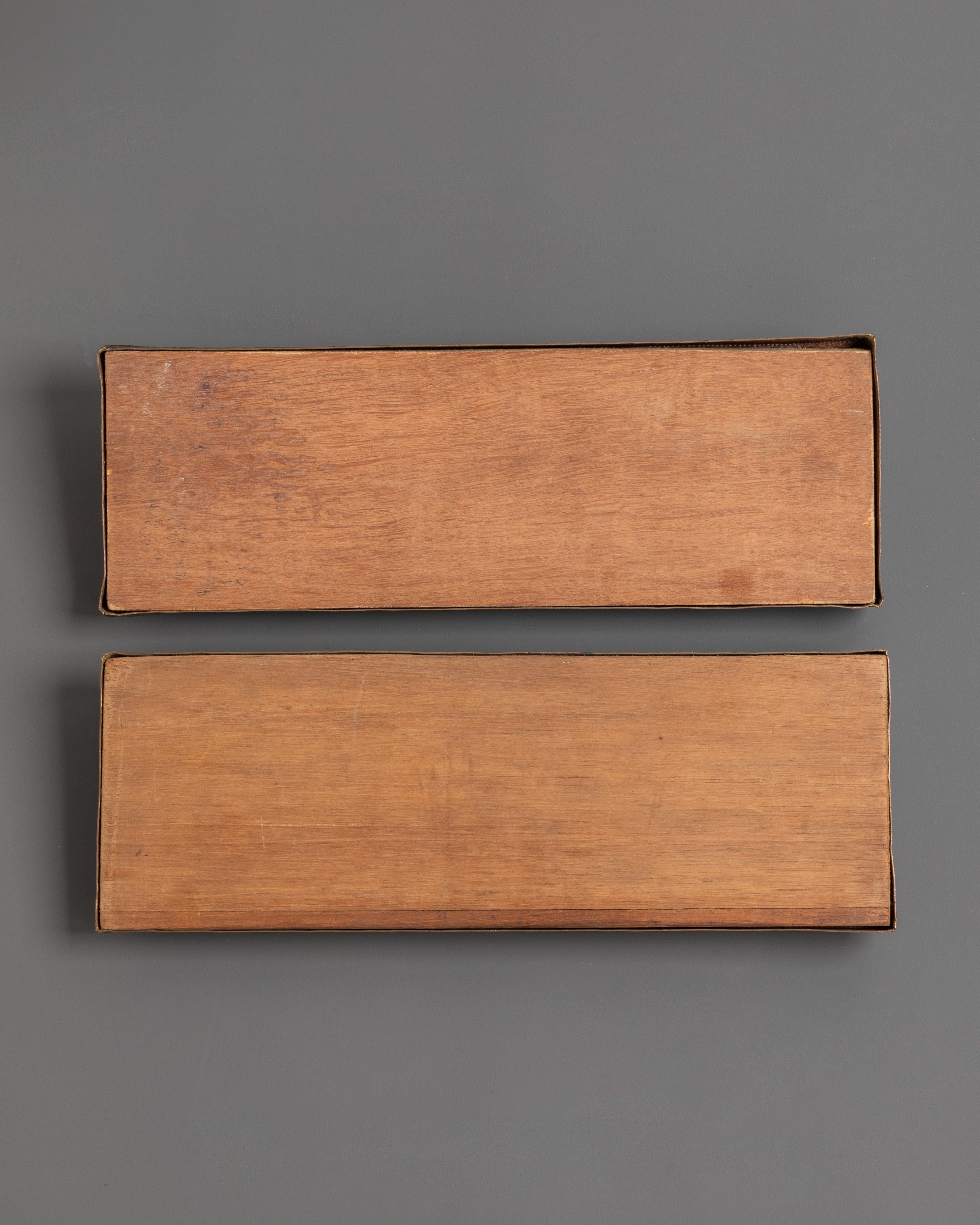 Handcrafted Tibetan Scripture Book Cover | Copper and Wood Buddhist Manuscript Protection