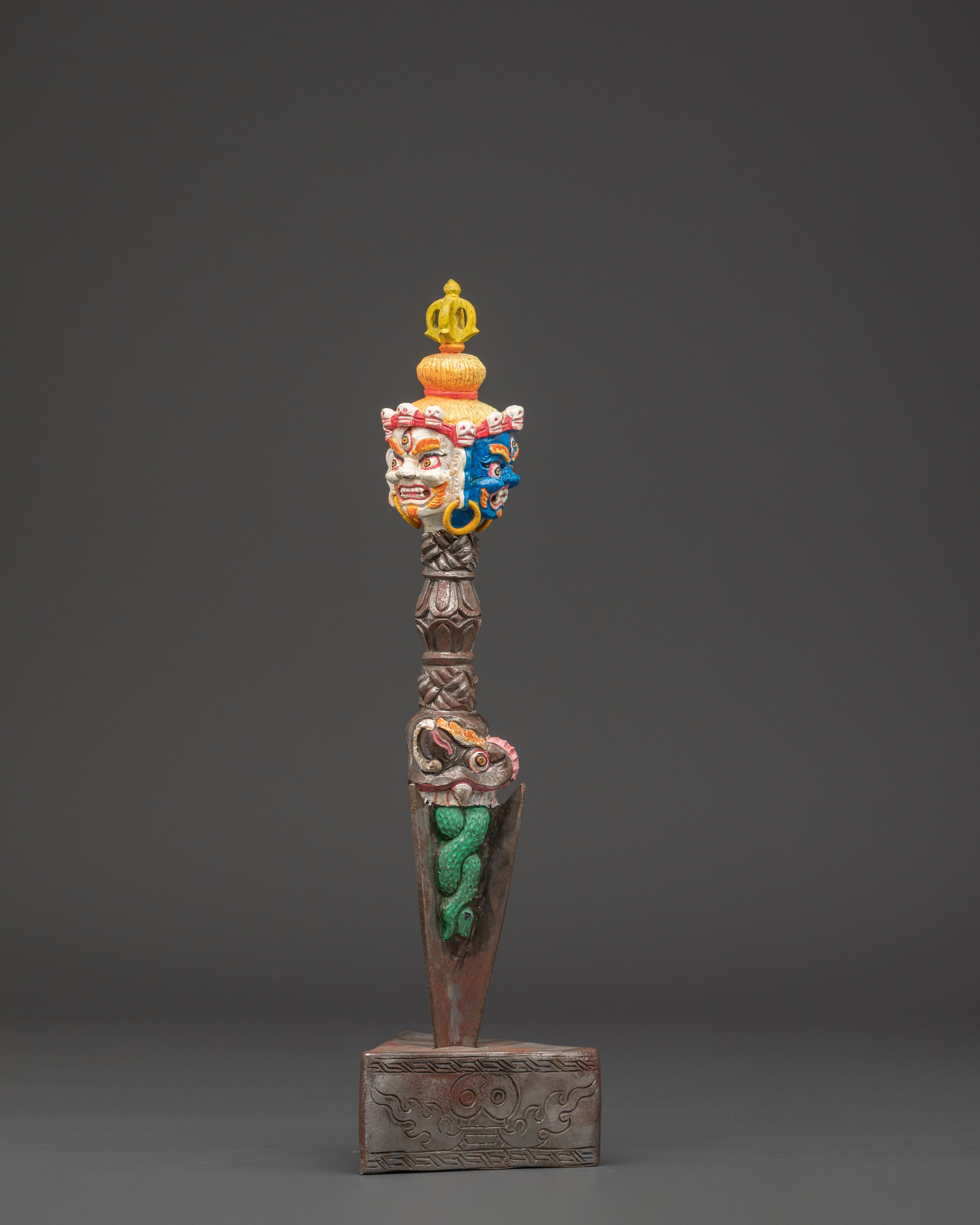 Tantric Phurba Ritual Dagger | Tibetan Ritual Tool for Protection and Meditation