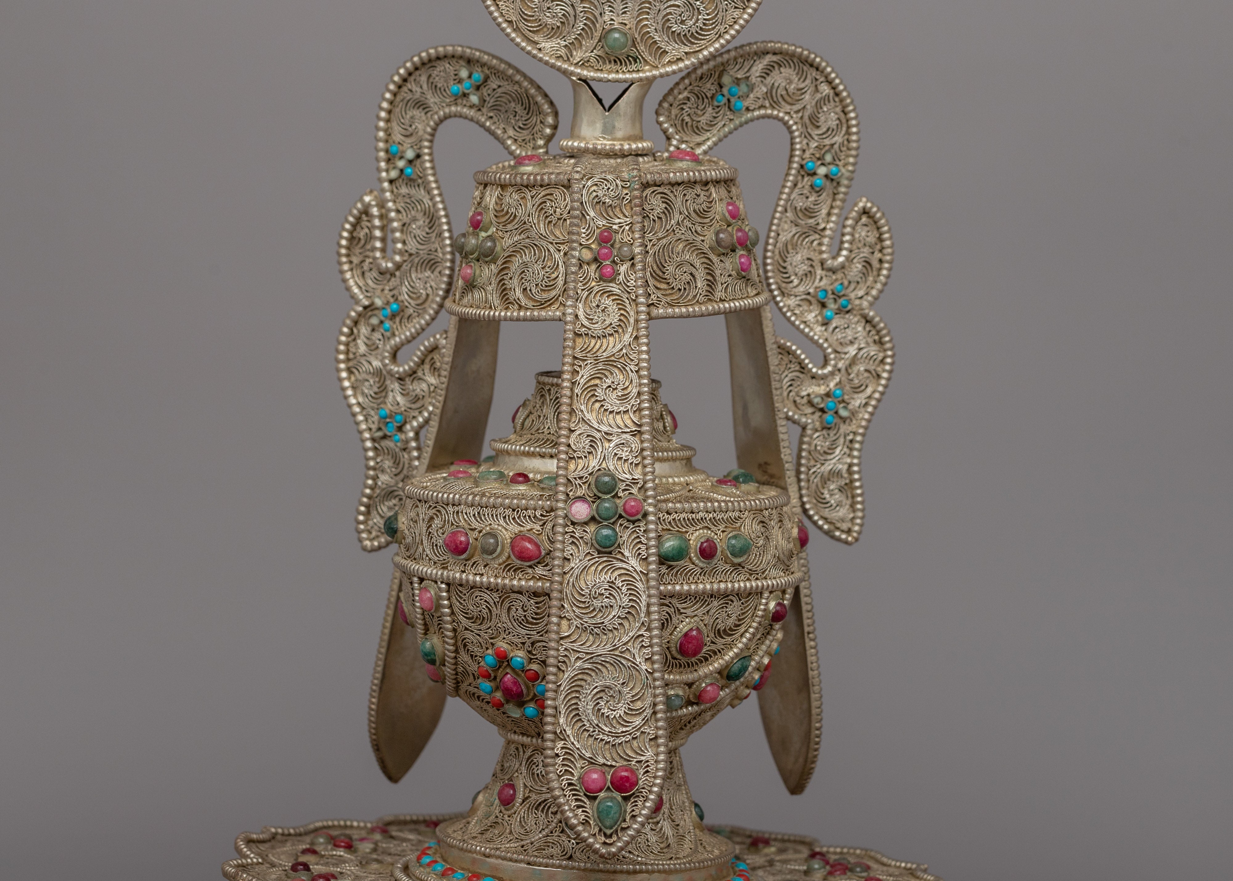 Pair of Tsebum(Long Life Vase) | Traditional Ritual Tools for Longevity and Prosperity