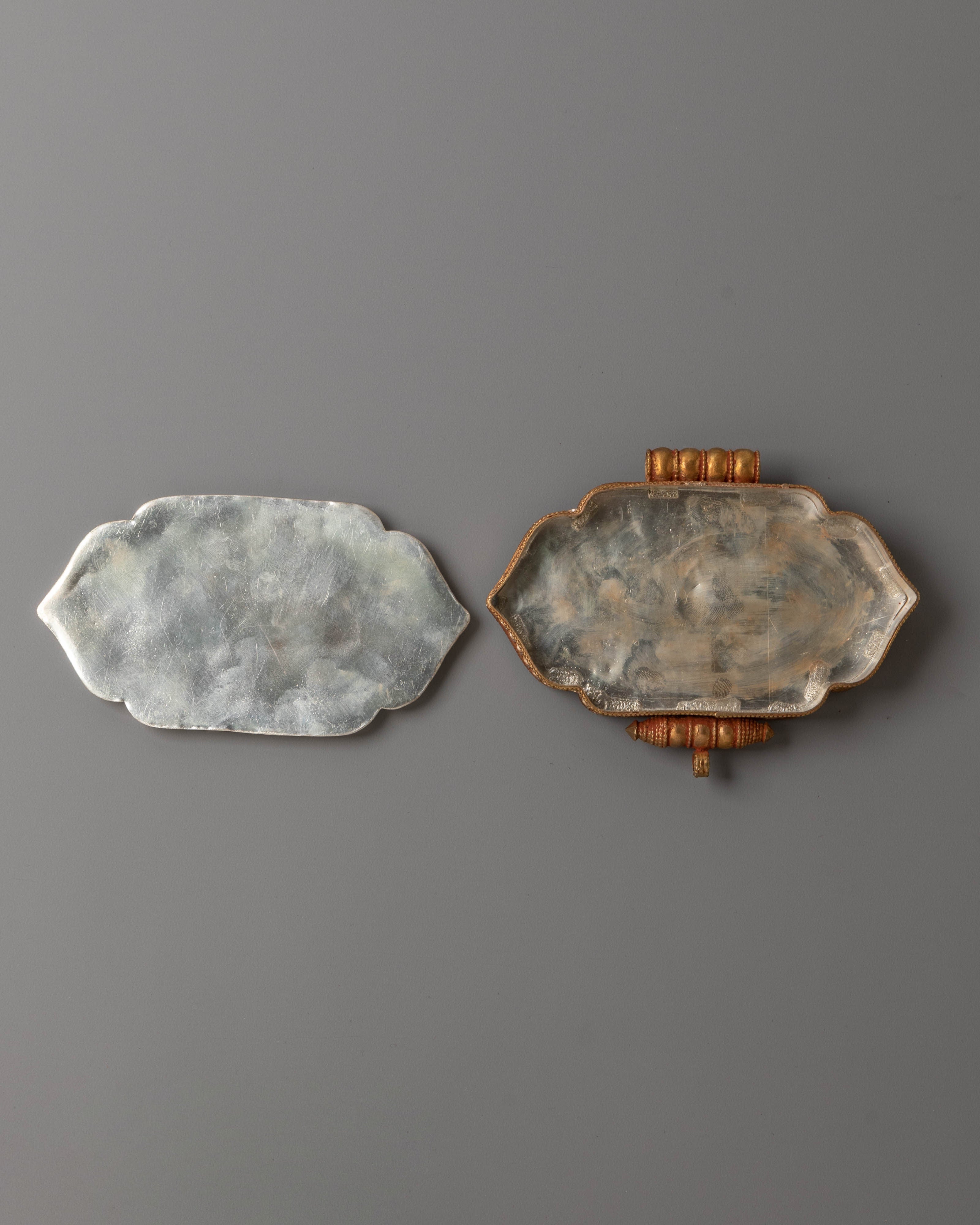 Buddhist Blessing Ghau Box Locket | Tibetan Prayer Amulet Box