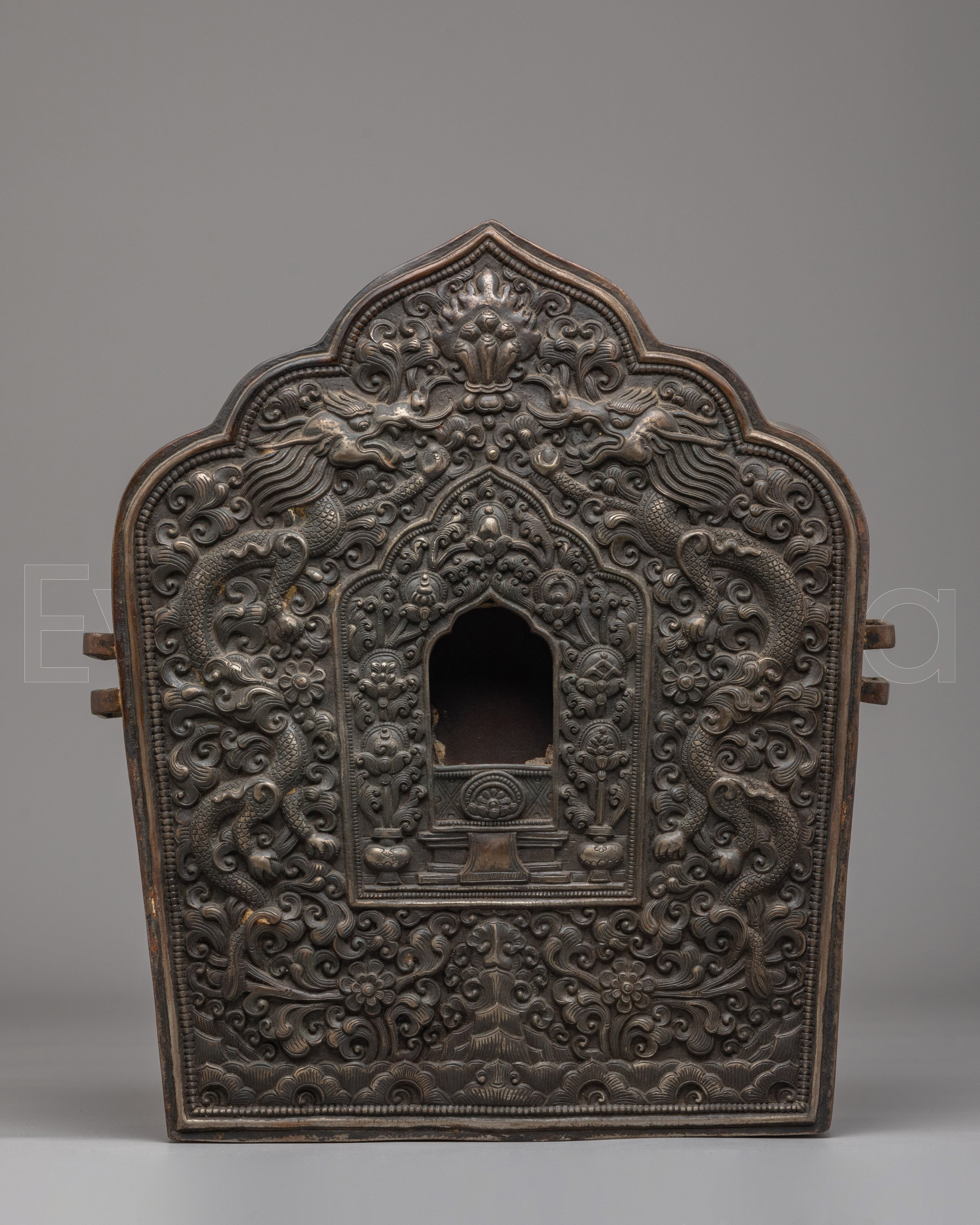 Tibetan Dragon Design Ghau Box