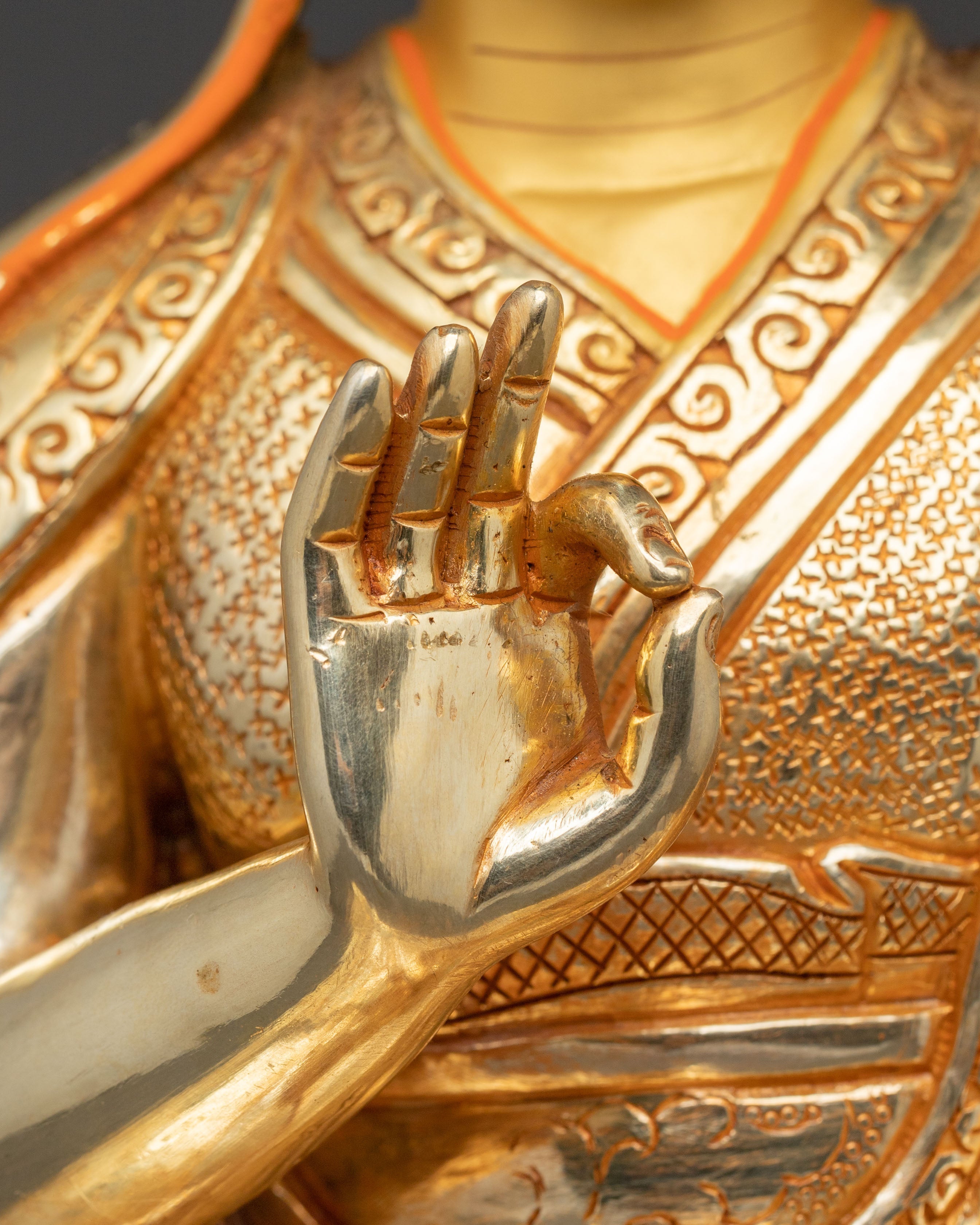 Dharma Master Guru Statue Set | Sacred Buddhist Art