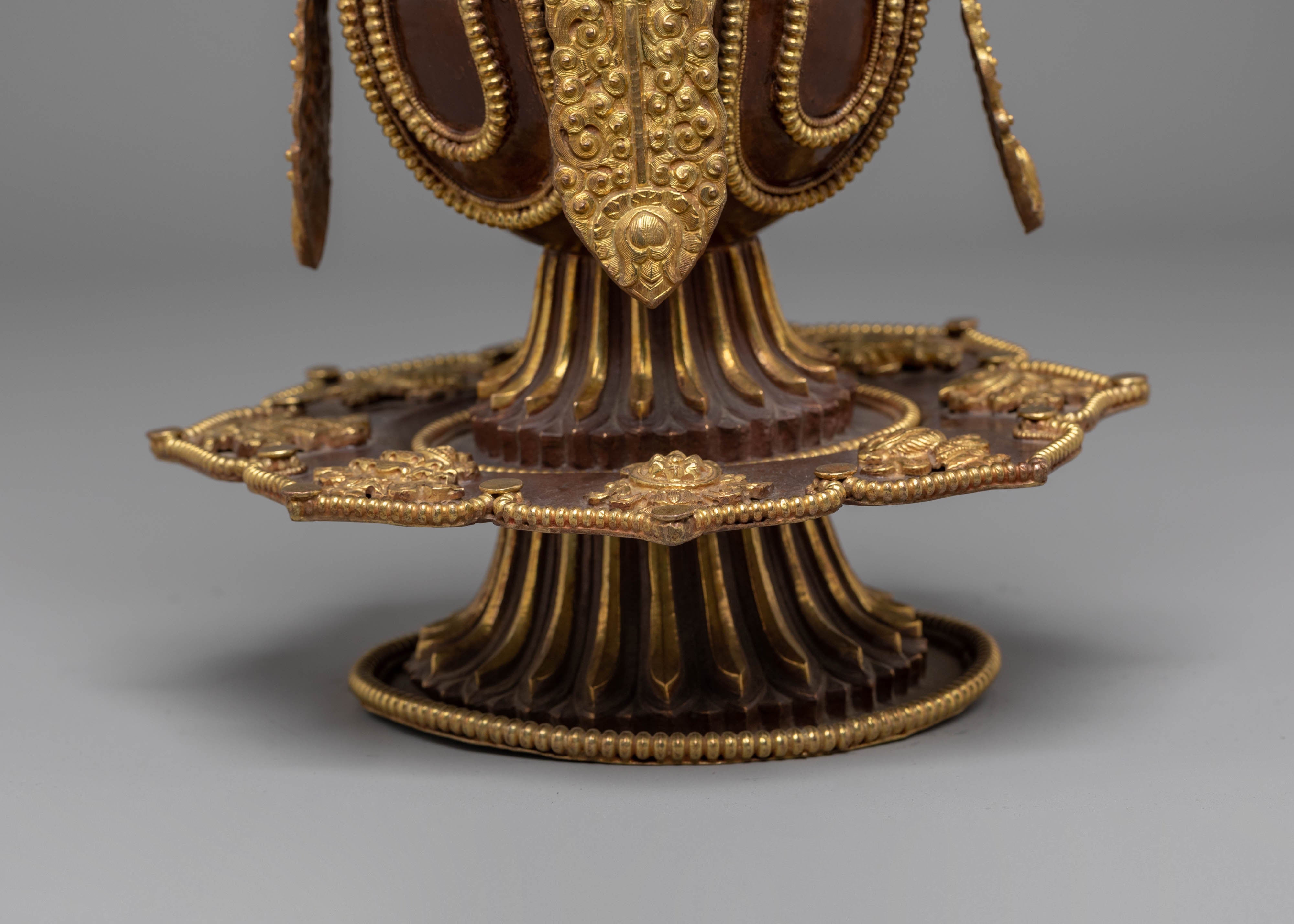 Gold Plated Chegumba for Offering | Symbol of Abundance